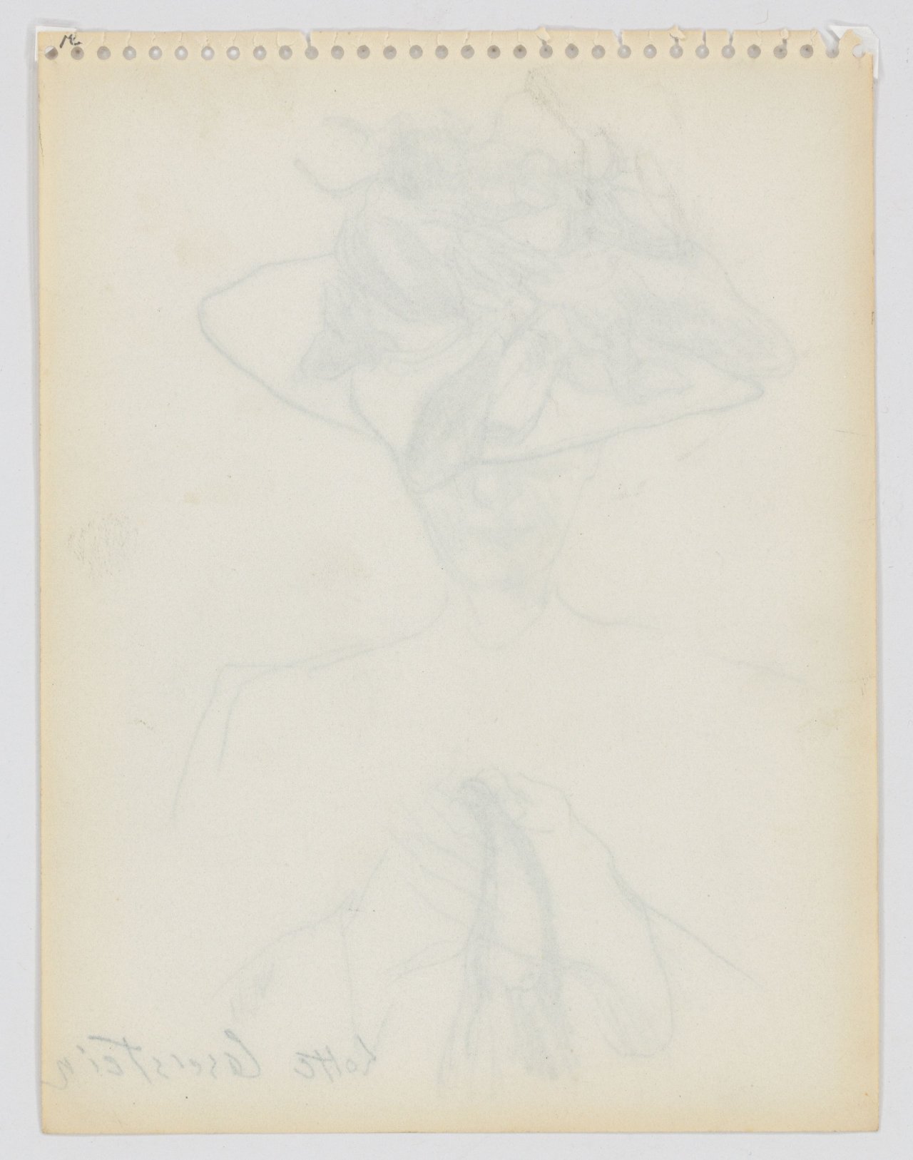 This picture shows the following artwork: Lotte Laserstein. Woman with hat. Presumably 1930/40s.