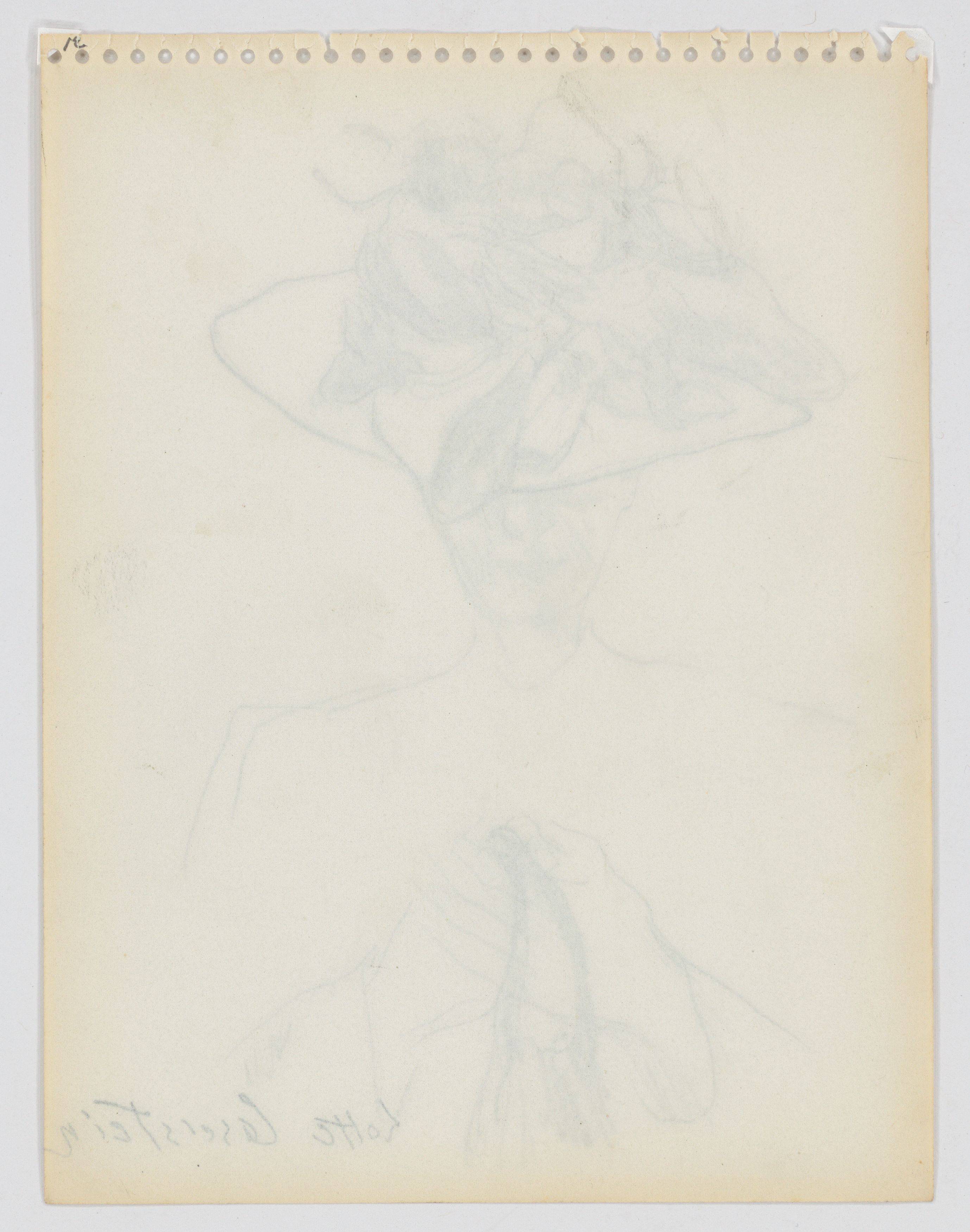 This picture shows the following artwork: Lotte Laserstein. Woman with hat. Presumably 1930/40s.