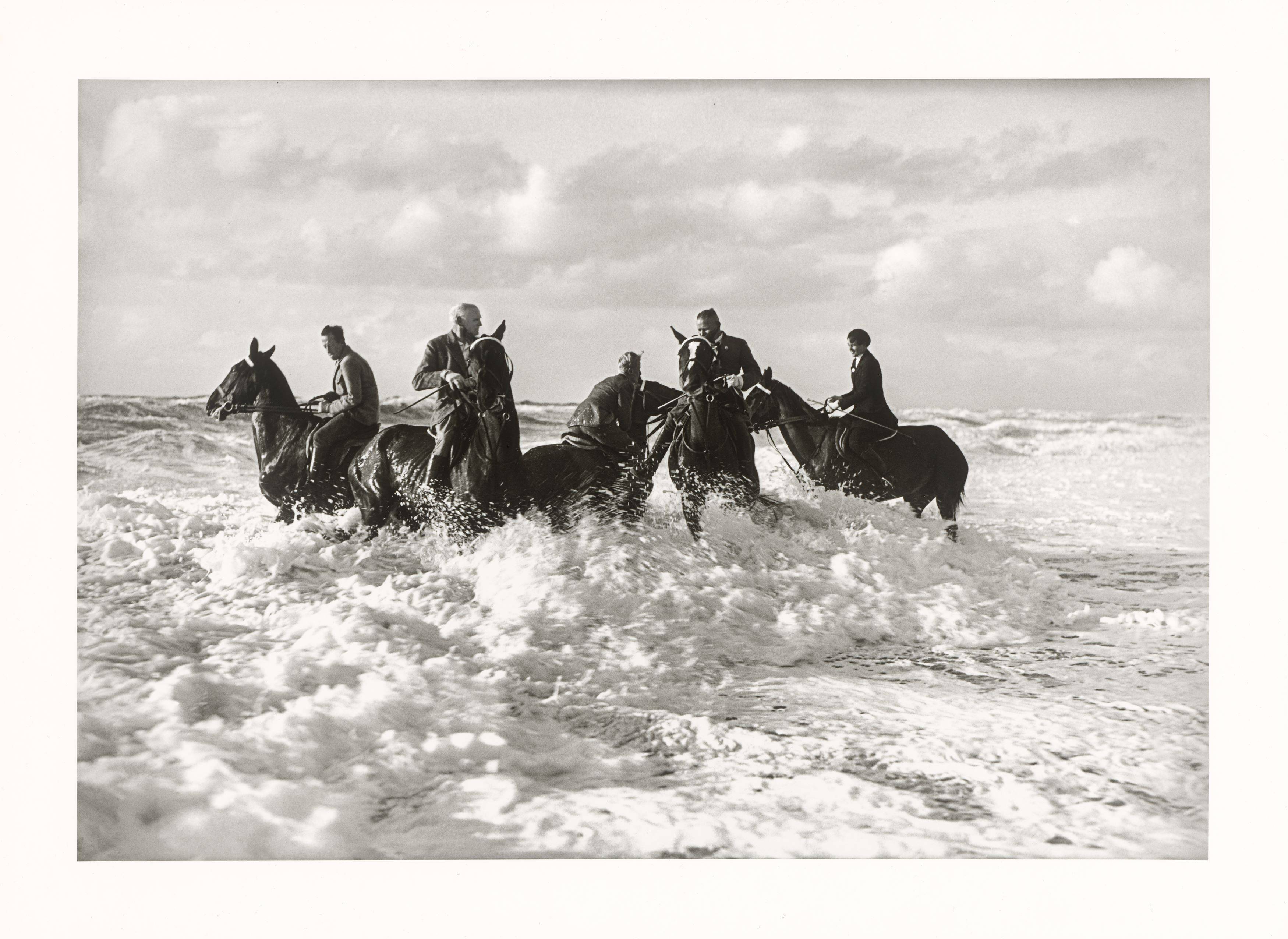 This picture shows the following artwork: Bleicke Bleicken. Riders in the Surf, Kampen/Sylt. 1925.