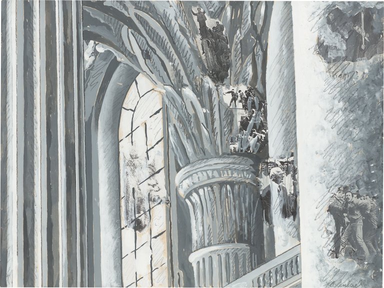This picture shows the following artwork: ”Ausverkauf der DDR”. 1990.