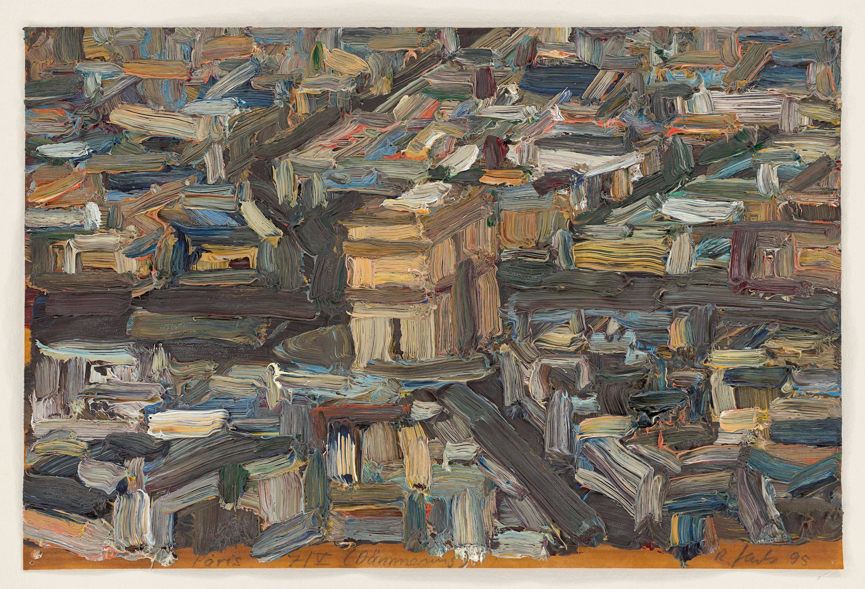 This picture shows the following artwork: Ralph Fleck. ”Paris 7/V (Dämmerung)”. 1995.