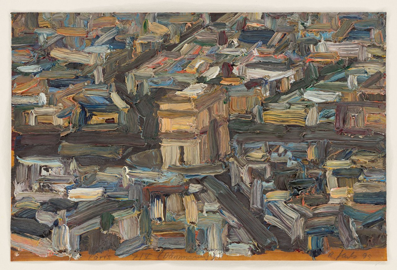 This picture shows the following artwork: Ralph Fleck. ”Paris 7/V (Dämmerung)”. 1995.