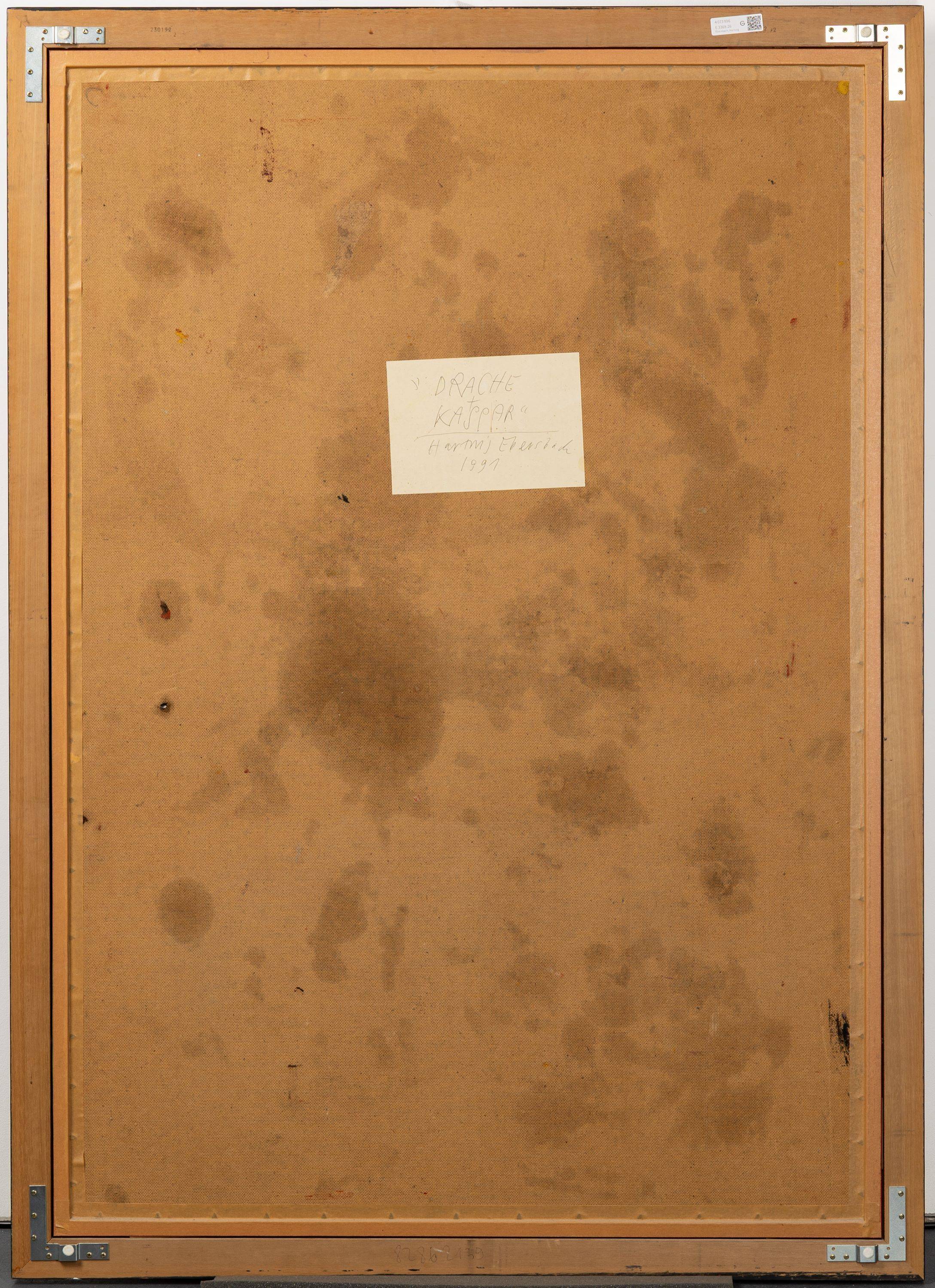 This picture shows the following artwork: Hartwig Ebersbach. ”DRACHE + KASPAR”. 1991.