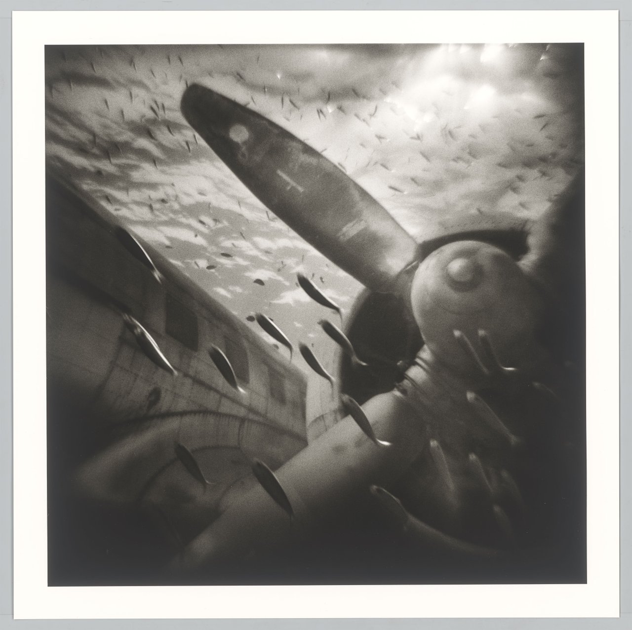 Auf diesem Bild ist das folgende Kunstwerk zu sehen: Gregor Törzs. Ciel Lourd # 8 / Ciel Lourd # 12. Je 2009.