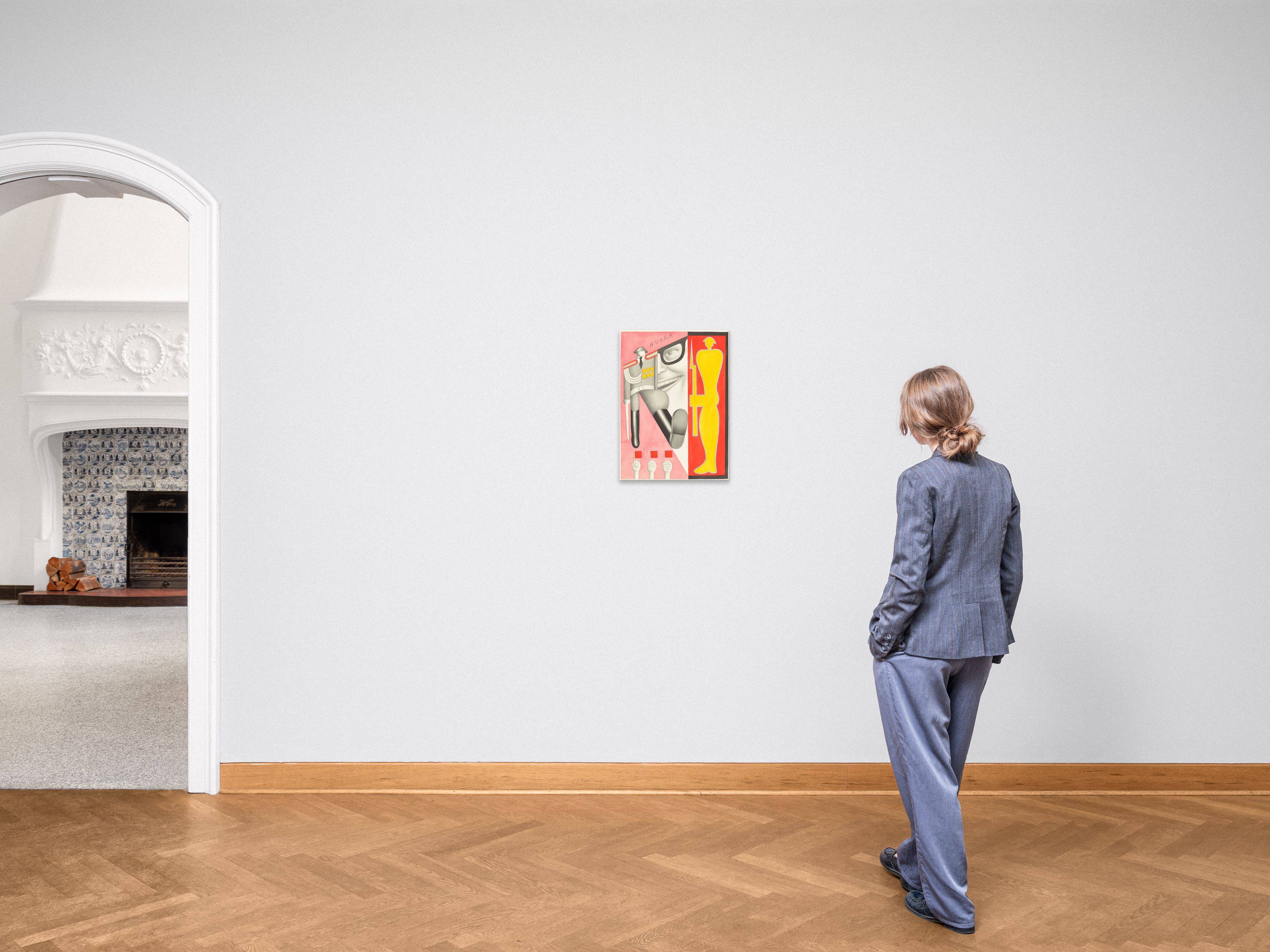 This picture shows the following artwork: Hans Ticha. Staatsempfang (HURRA). 1979.