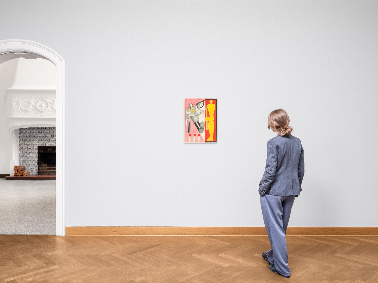 This picture shows the following artwork: Hans Ticha. Staatsempfang (HURRA). 1979.