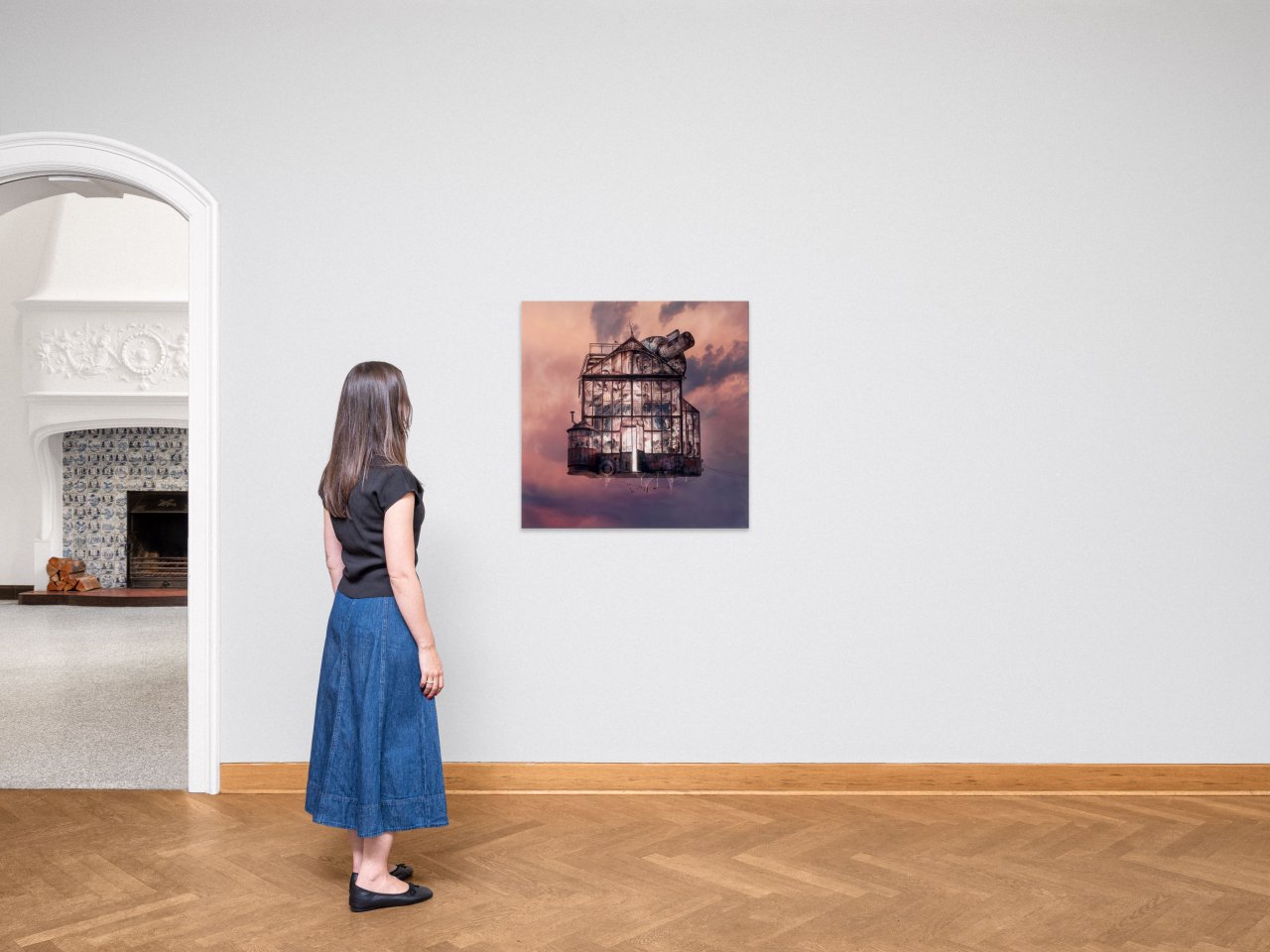 This picture shows the following artwork: Laurent Chéhère. ”To the Moon”. 2018.