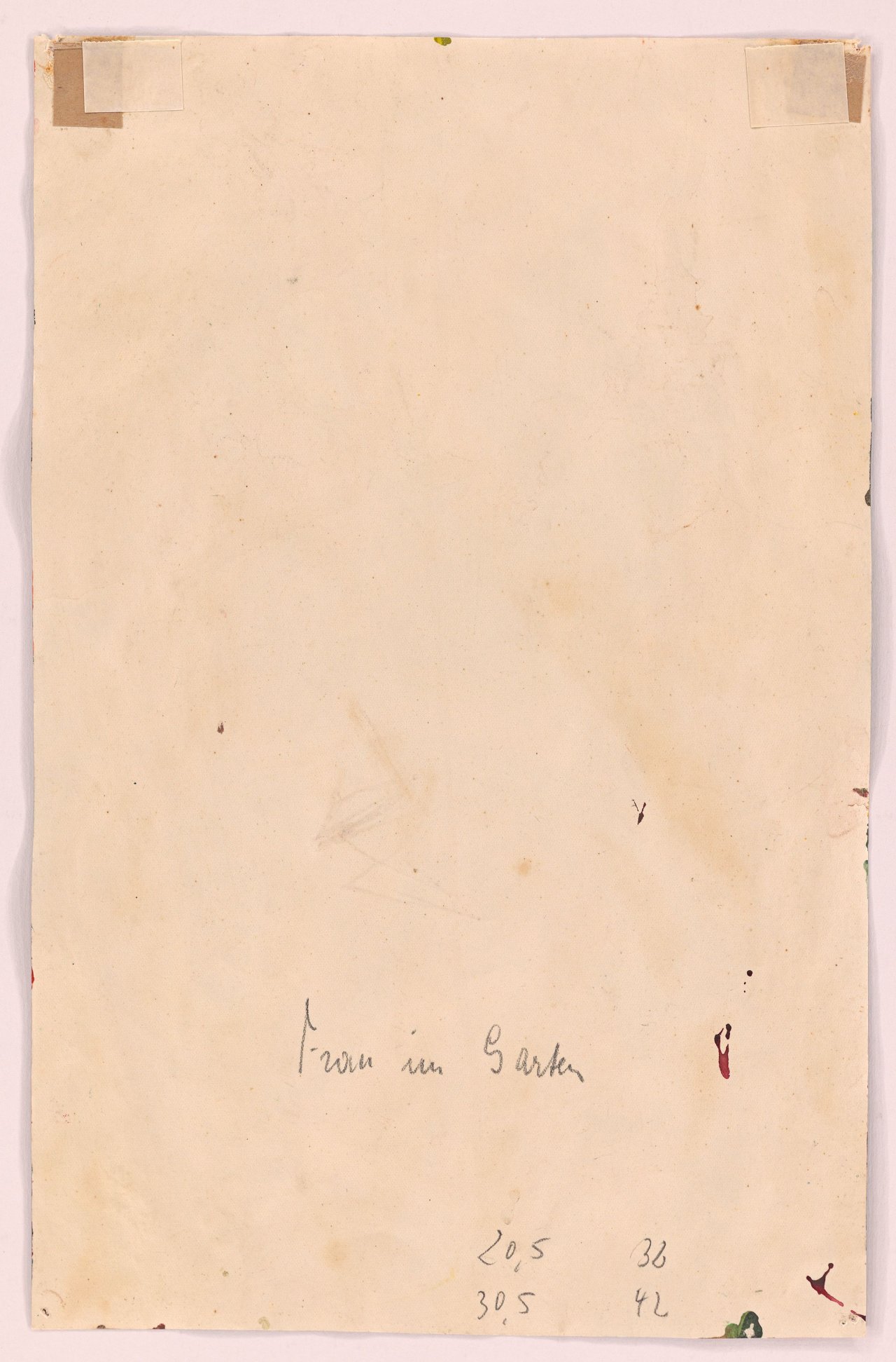 Auf diesem Bild ist das folgende Kunstwerk zu sehen: Ernst Wilhelm Nay. „Frau im Garten“. 1945.