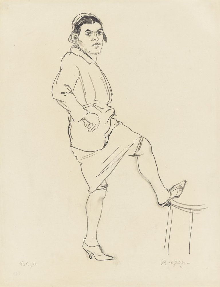 This picture shows the following artwork: Rudolf Schlichter. ”Fräulein P.”. 1924.