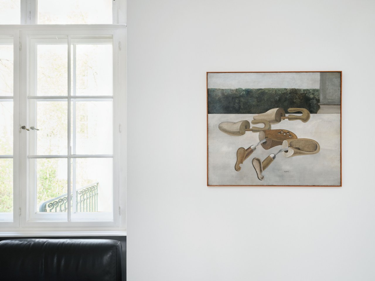 This picture shows the following artwork: Konrad Klapheck. ”Doppelhochzeit”. 1956.
