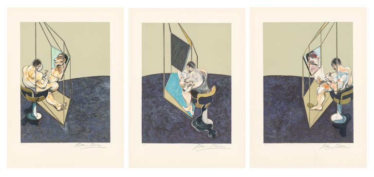 Auf diesem Bild ist das folgende Kunstwerk zu sehen: „Three studies of the male back“. 1987.