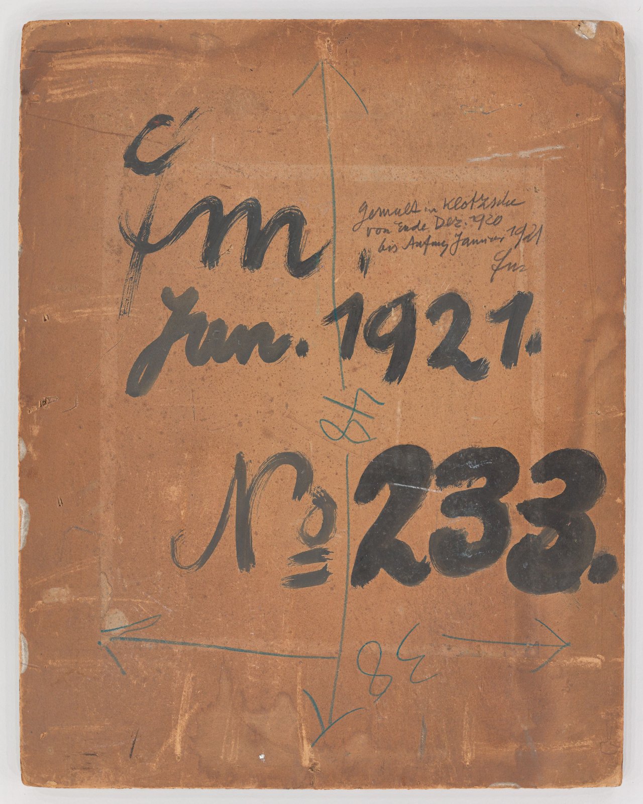 Auf diesem Bild ist das folgende Kunstwerk zu sehen: Conrad Felixmüller. „Selbstbildnis, Pfeife rauchend“. 1921.