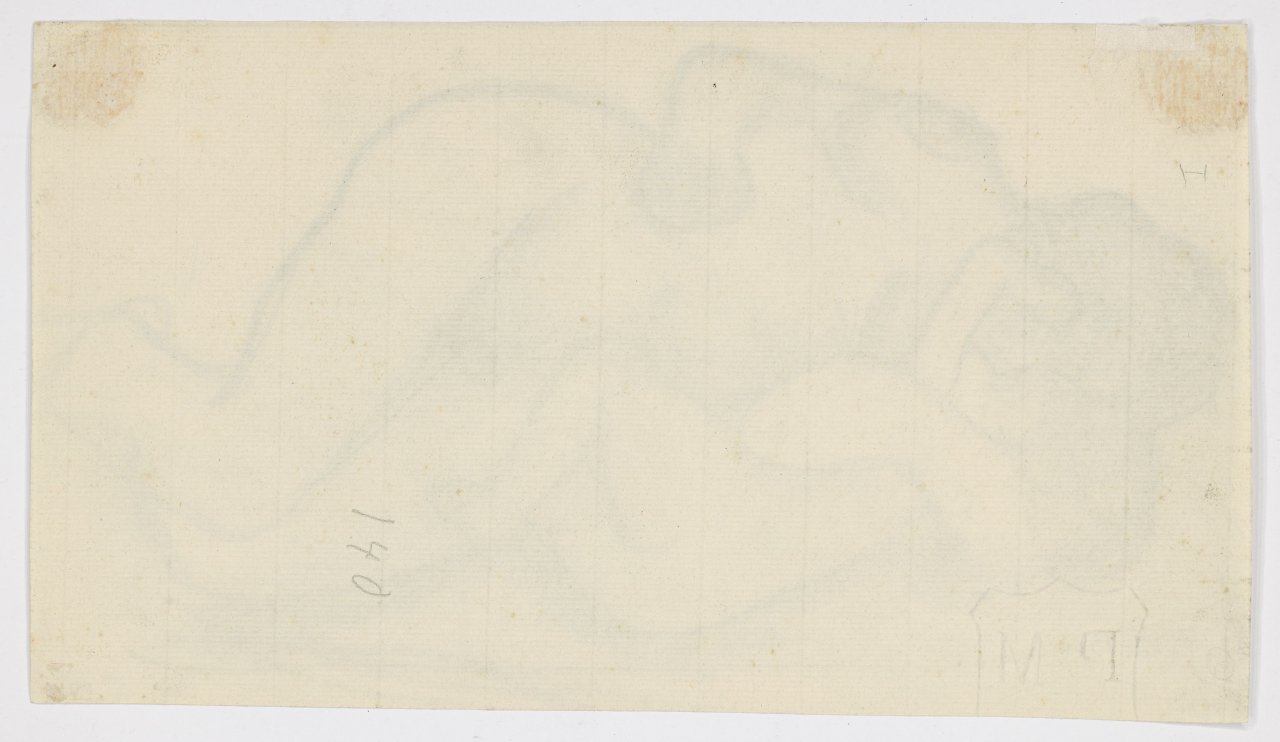 This picture shows the following artwork: Paula Modersohn-Becker. ”Liegender weiblicher Akt mit Säugling im Arm”. 1906.