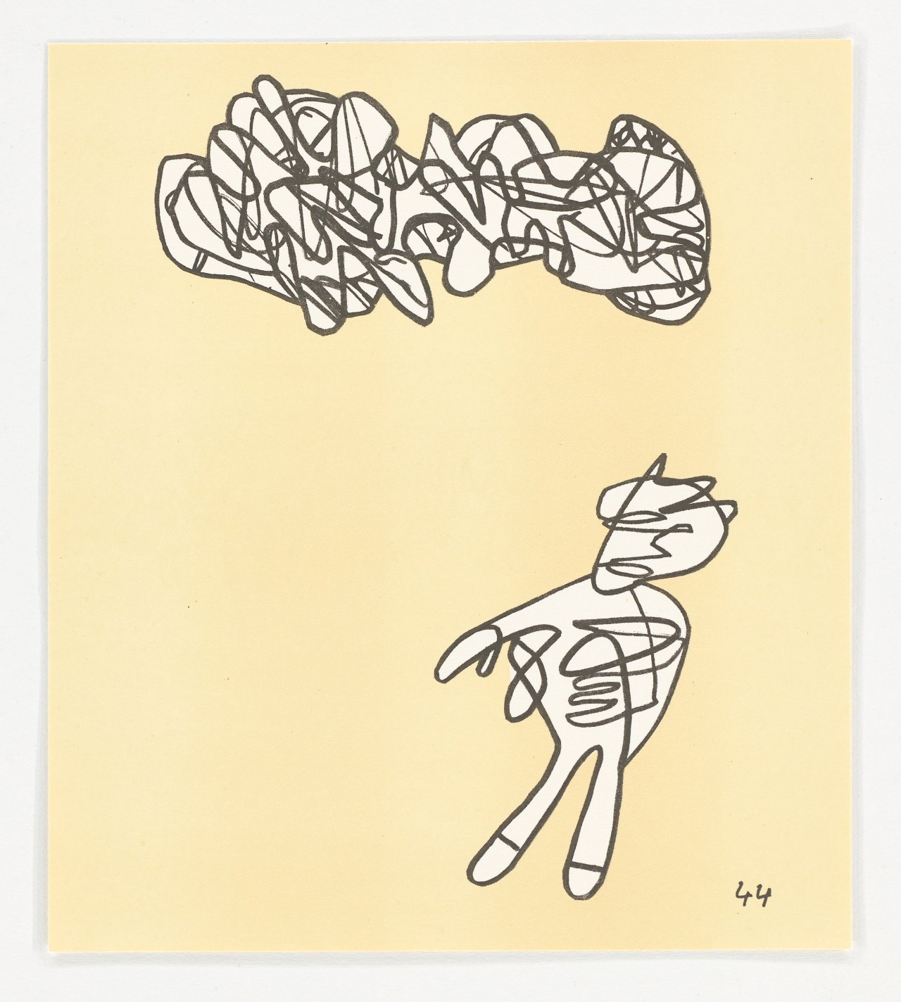 This picture shows the following artwork: Jean Dubuffet. ”Conjectures”. 1983.