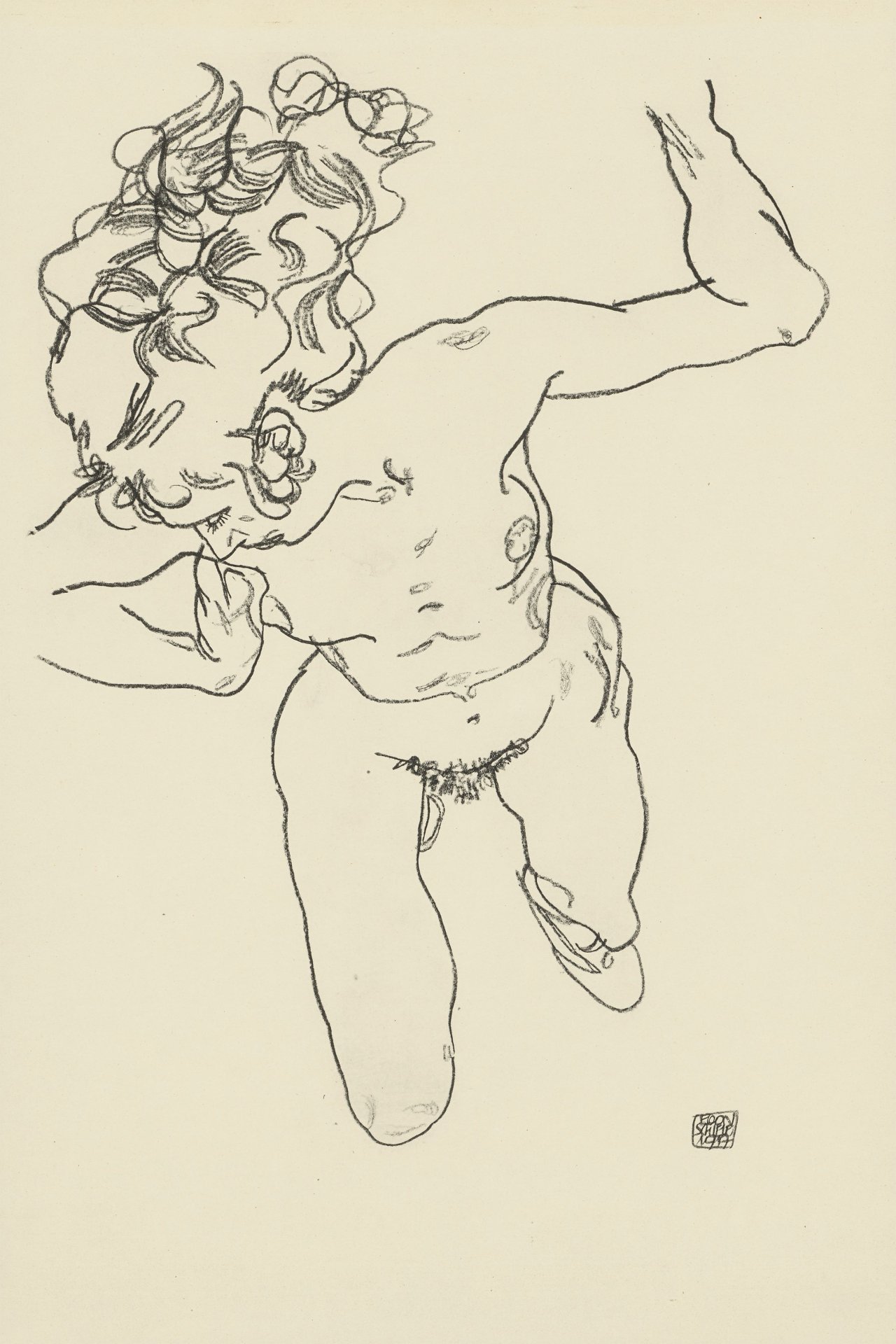 Auf diesem Bild ist das folgende Kunstwerk zu sehen: Egon Schiele. Handzeichnungen. 1910-18/20.