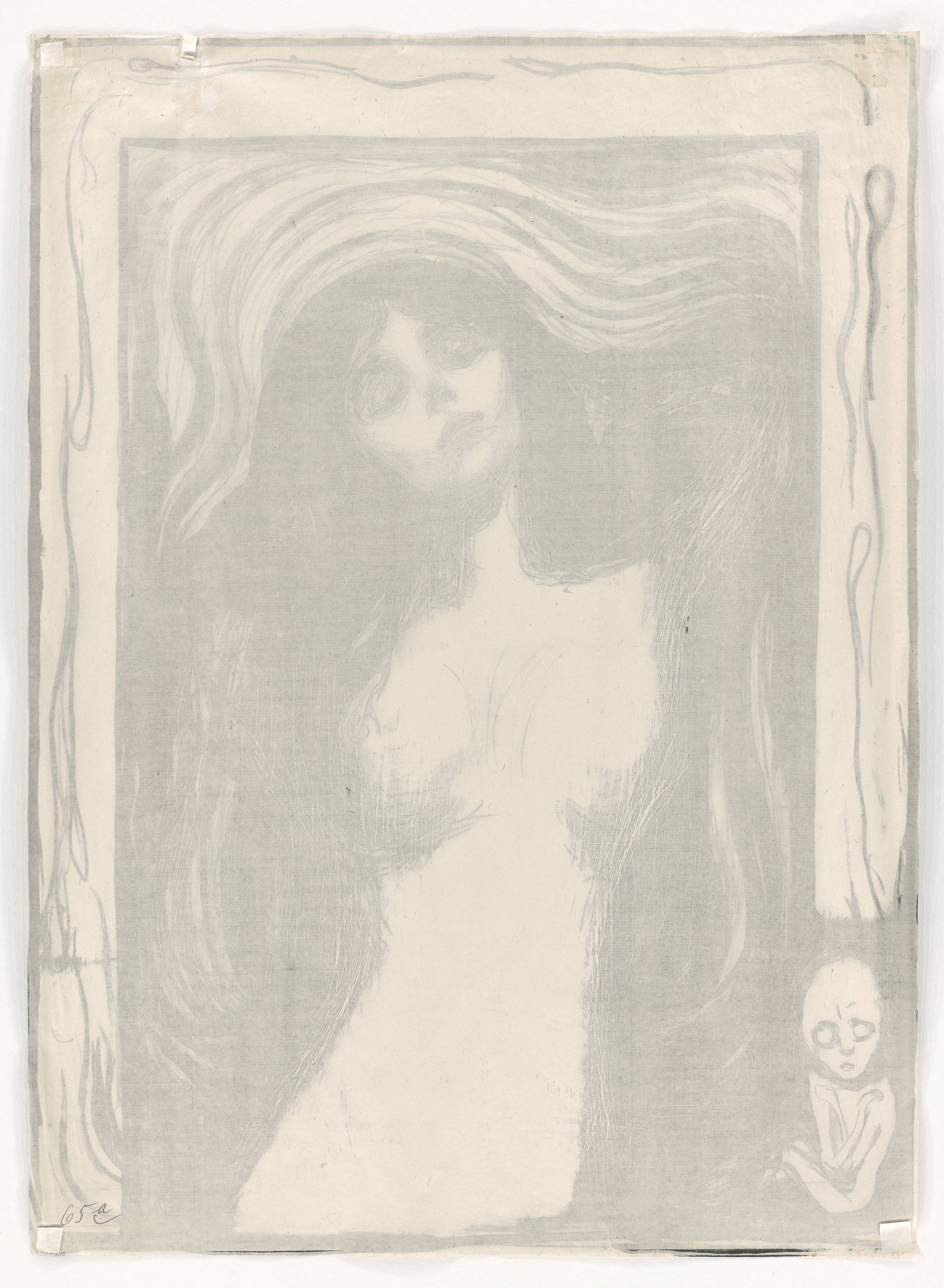 Auf diesem Bild ist das folgende Kunstwerk zu sehen: Edvard Munch. „Madonna“. 1895.
