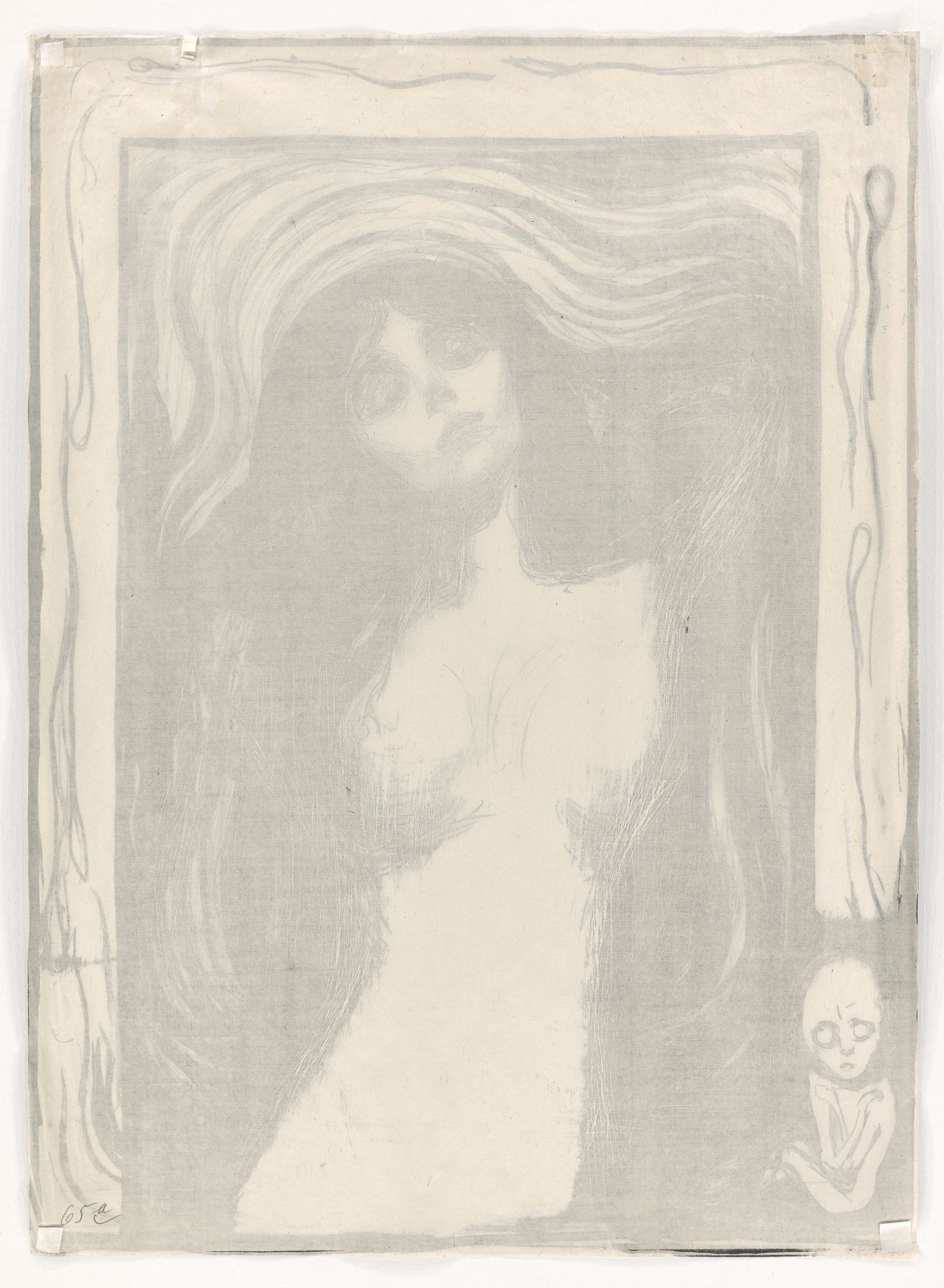 Auf diesem Bild ist das folgende Kunstwerk zu sehen: Edvard Munch. „Madonna“. 1895.