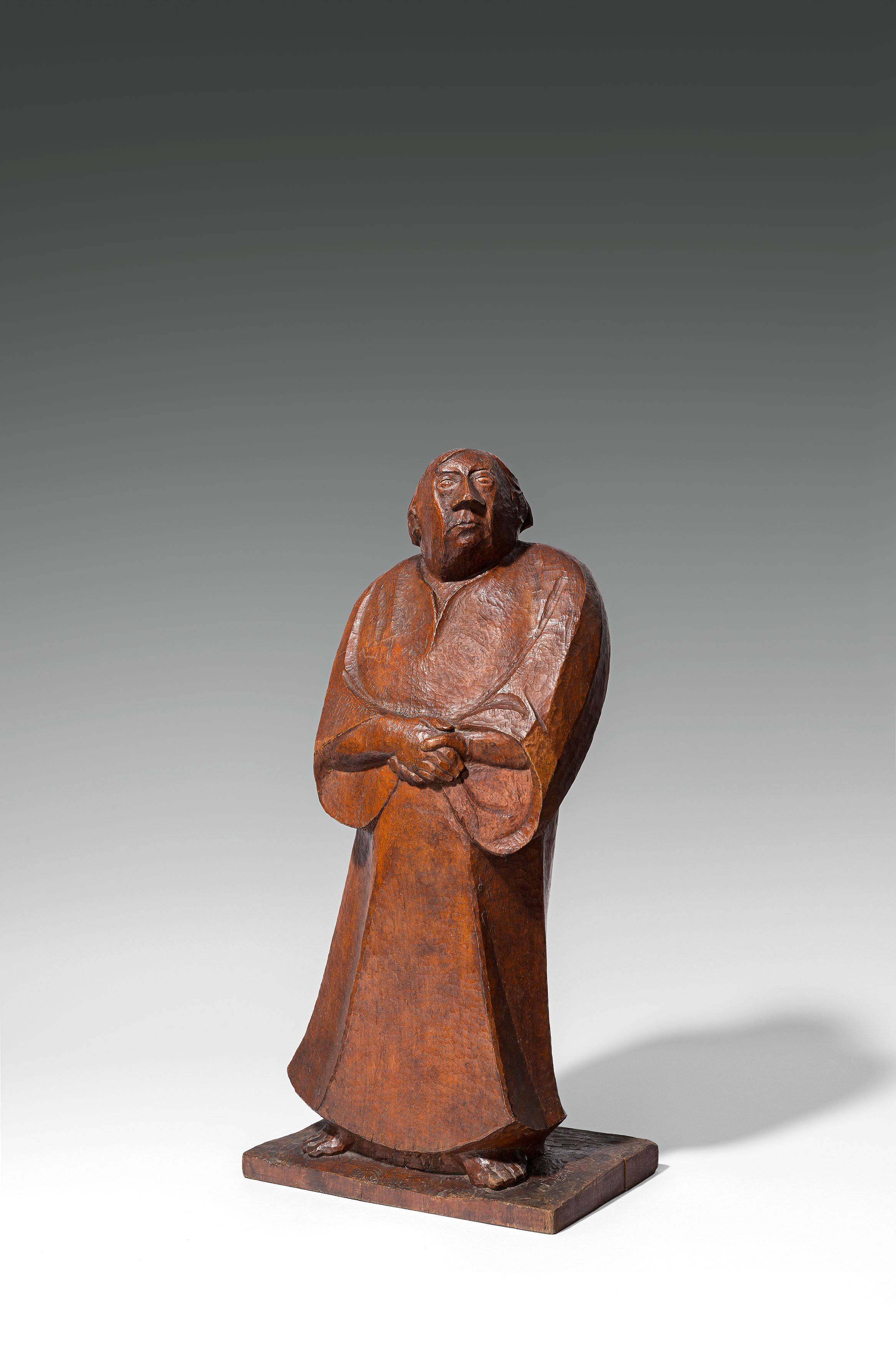 This picture shows the following artwork: Ernst Barlach. ”Der Wartende”. 1924.