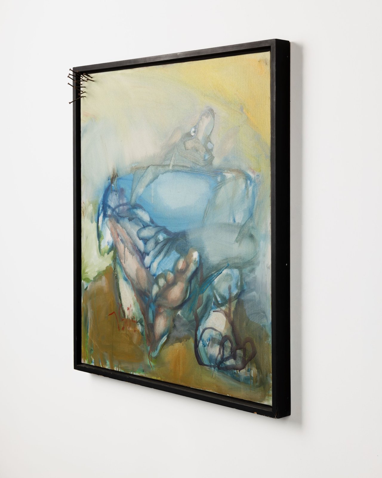 This picture shows the following artwork: Siegfried Anzinger. ”La Puntura Dello Scorpione”. 1984.