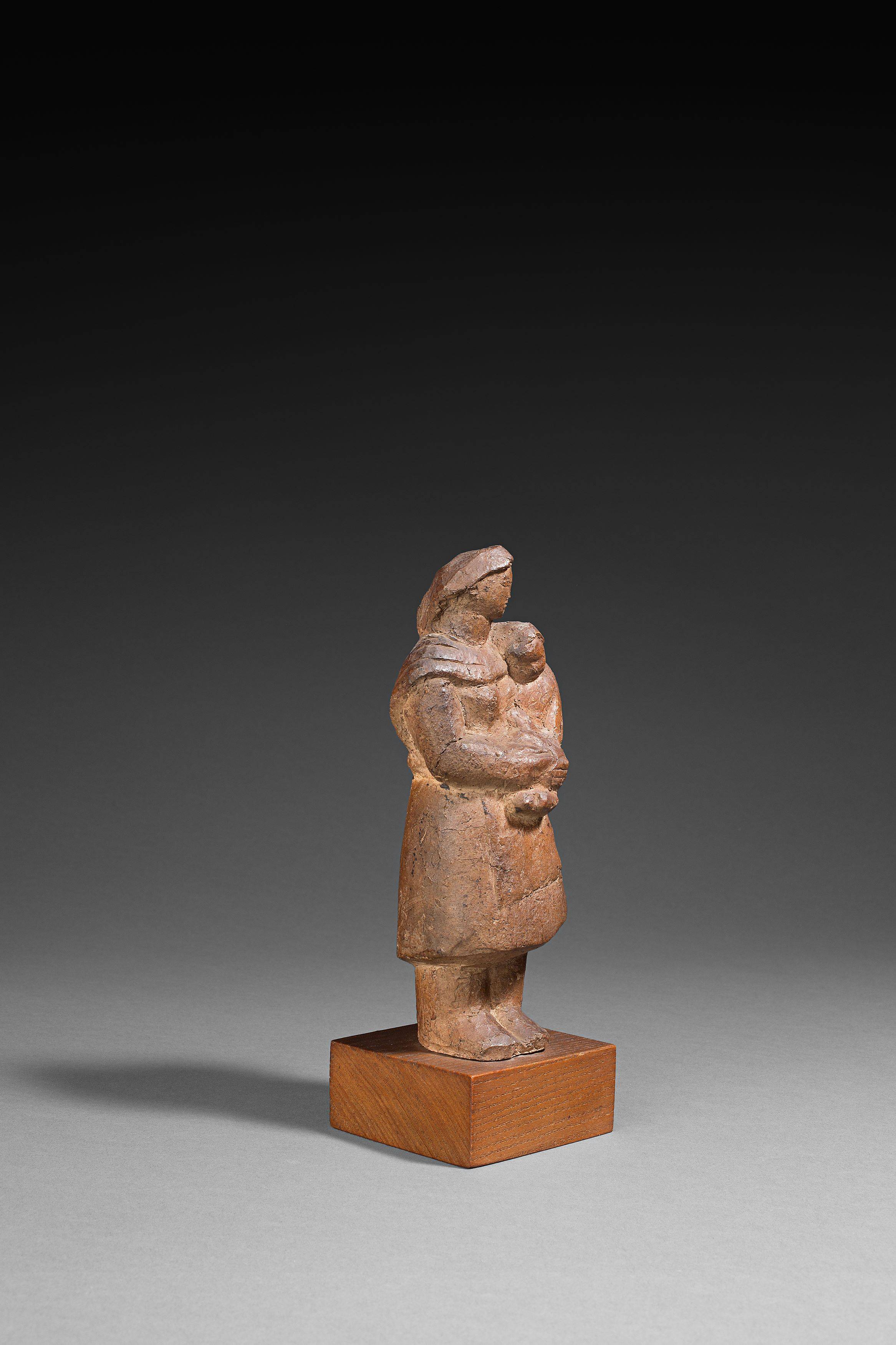 This picture shows the following artwork: Karl Hartung. Standing woman with child. 1934.