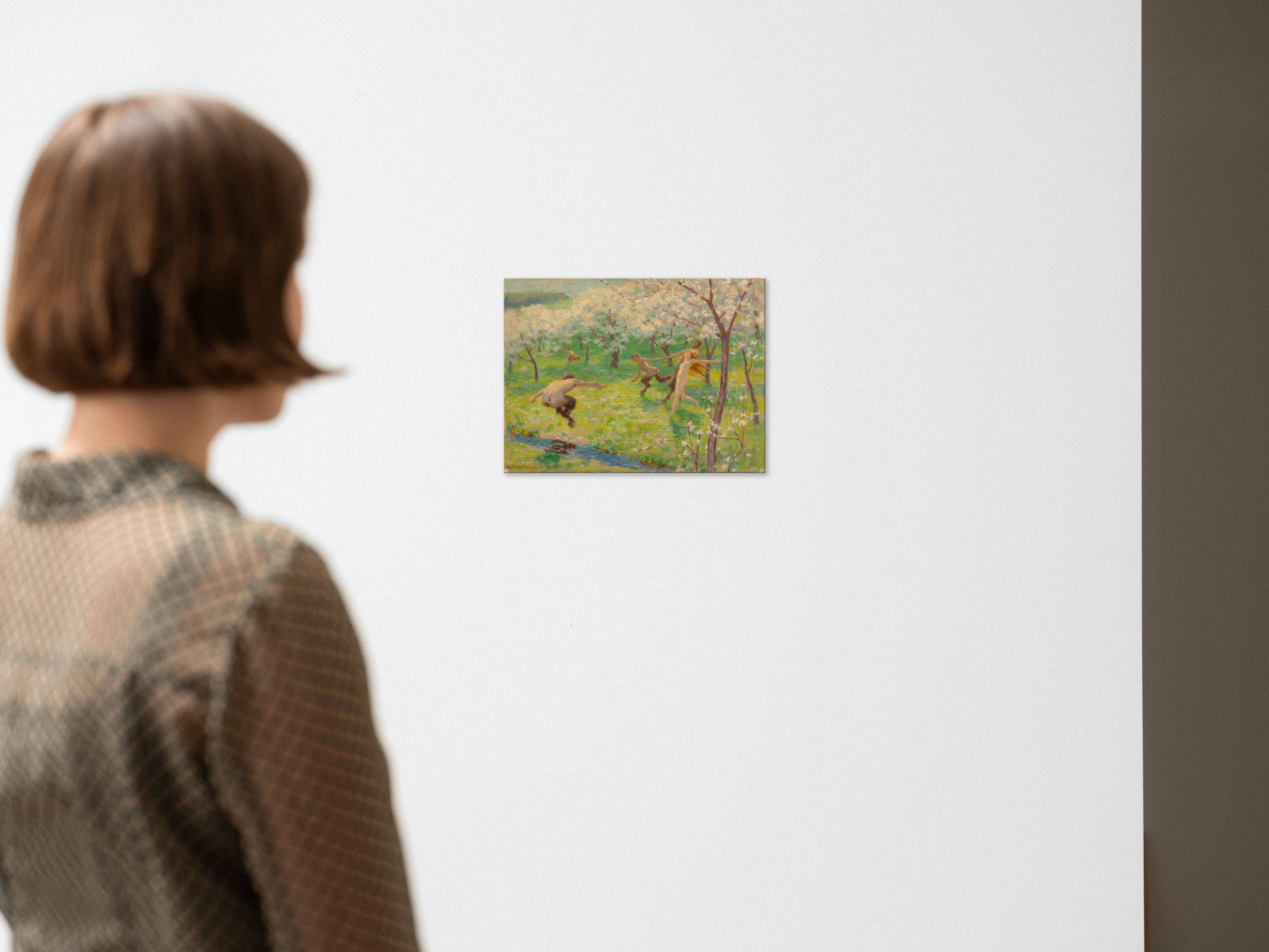 This picture shows the following artwork: Max Pietschmann. Faun's Play. 1924.