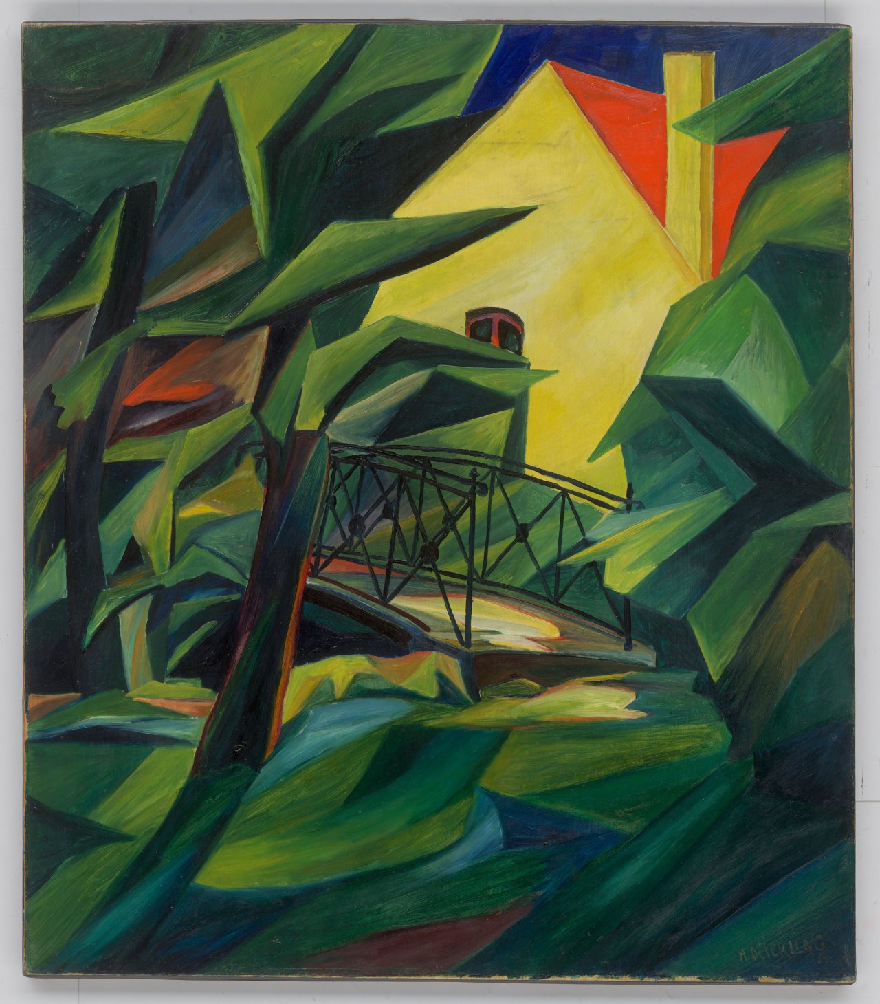 Auf diesem Bild ist das folgende Kunstwerk zu sehen: Harry Deierling. „Tiergarten I“. 1914.