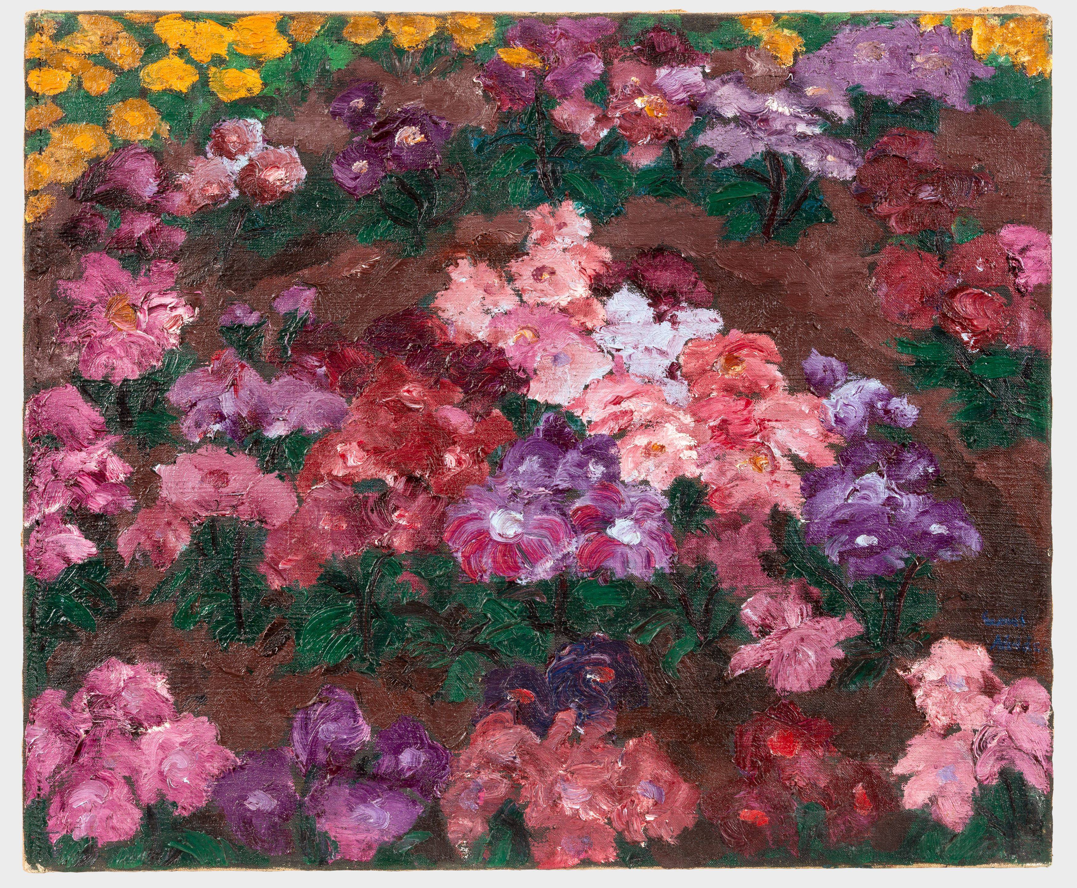 This picture shows the following artwork: Emil Nolde. ”Astern”. 1919.