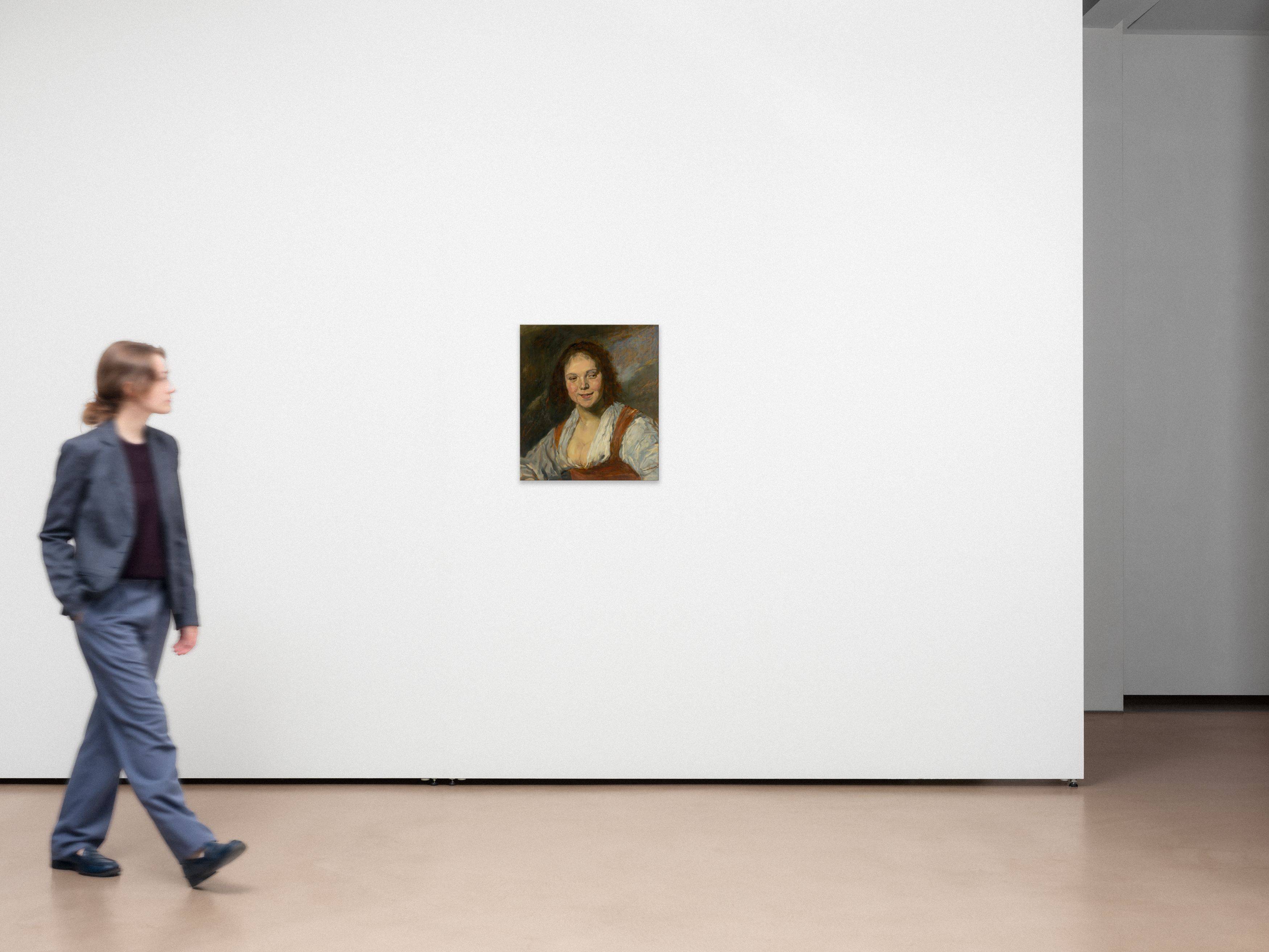 This picture shows the following artwork: Max Liebermann. ”Kopie der Bohémienne von Frans Hals” (Copy of the Bohémienne by Frans Hals). 1873/74.
