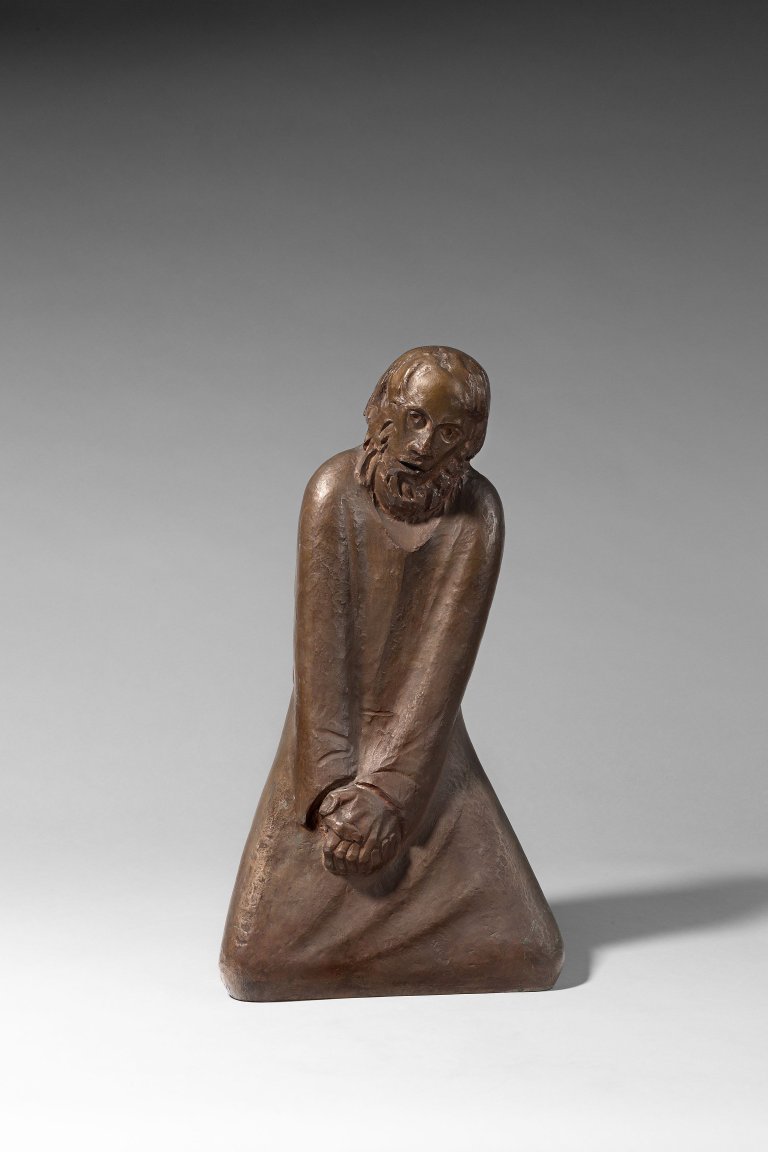 This picture shows the following artwork: Ernst Barlach. ”Der Zweifler”. 1930.