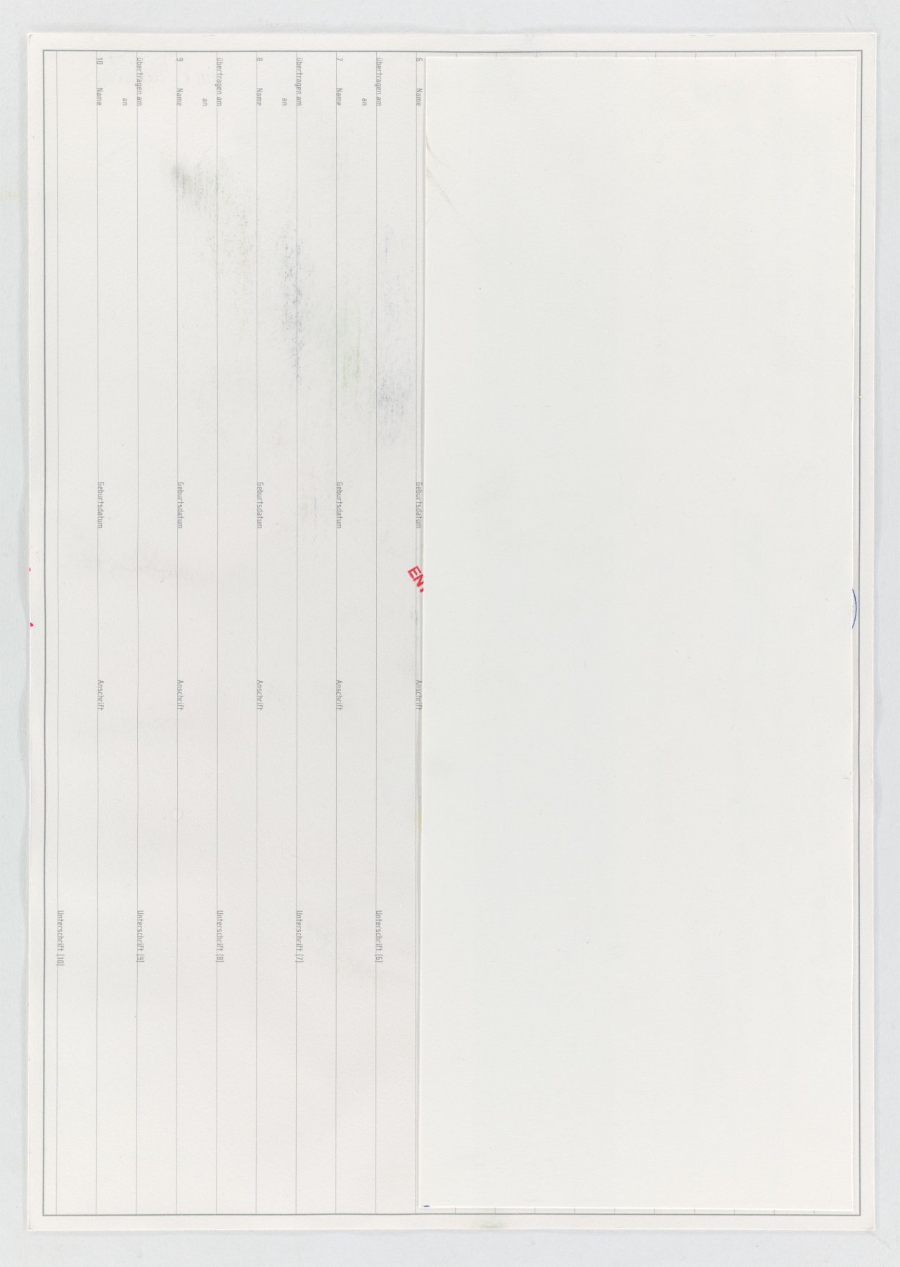 This picture shows the following artwork: Katharina Grosse. Drei Kunstaktien der UferHallen AG. 2011.
