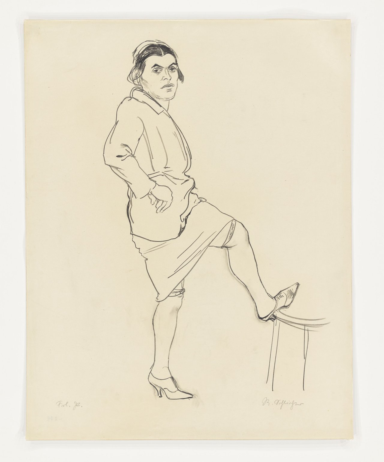 This picture shows the following artwork: Rudolf Schlichter. ”Fräulein P.”. 1924.
