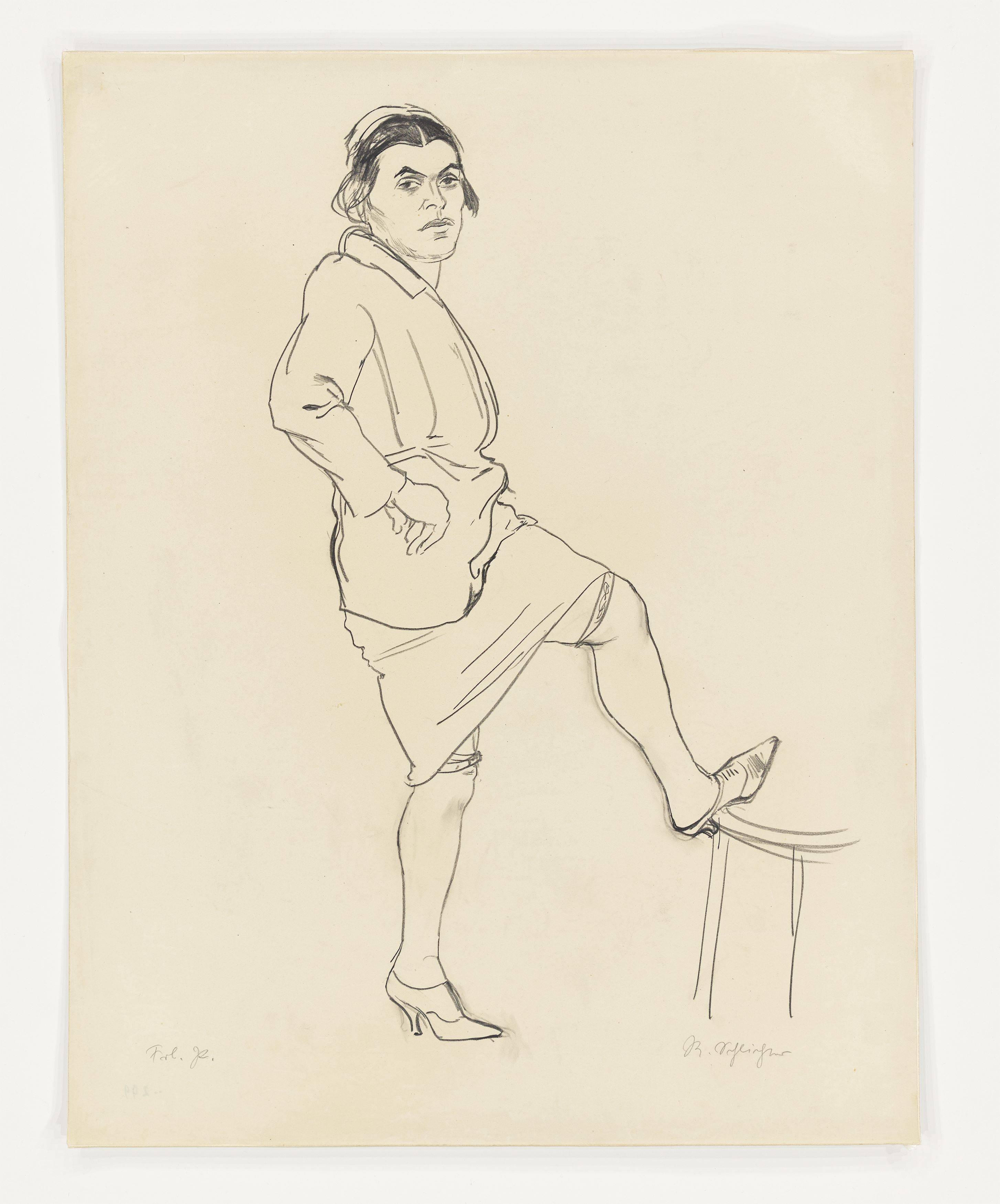 This picture shows the following artwork: Rudolf Schlichter. ”Fräulein P.”. 1924.
