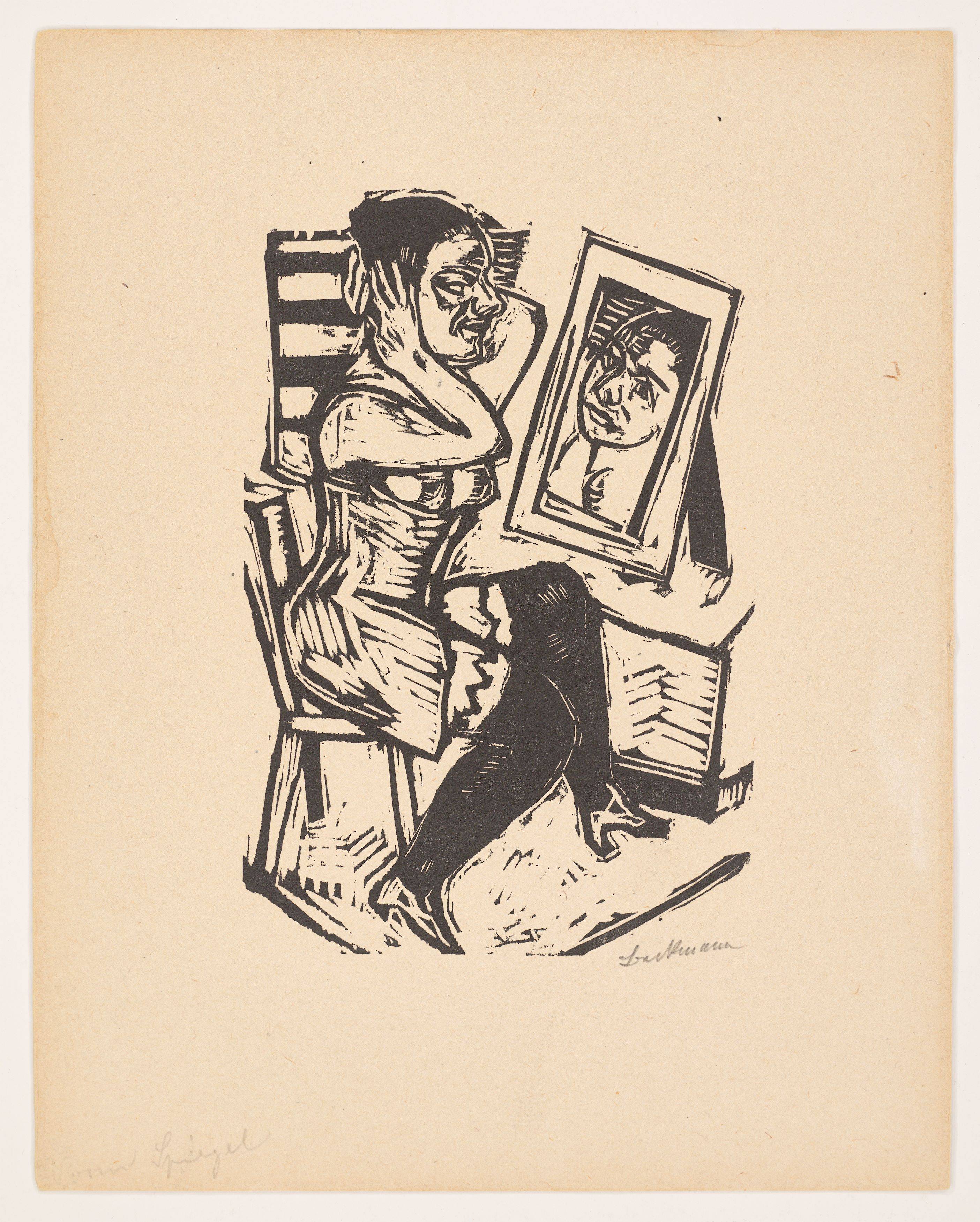 Auf diesem Bild ist das folgende Kunstwerk zu sehen: Max Beckmann. „Toilette“. 1923.