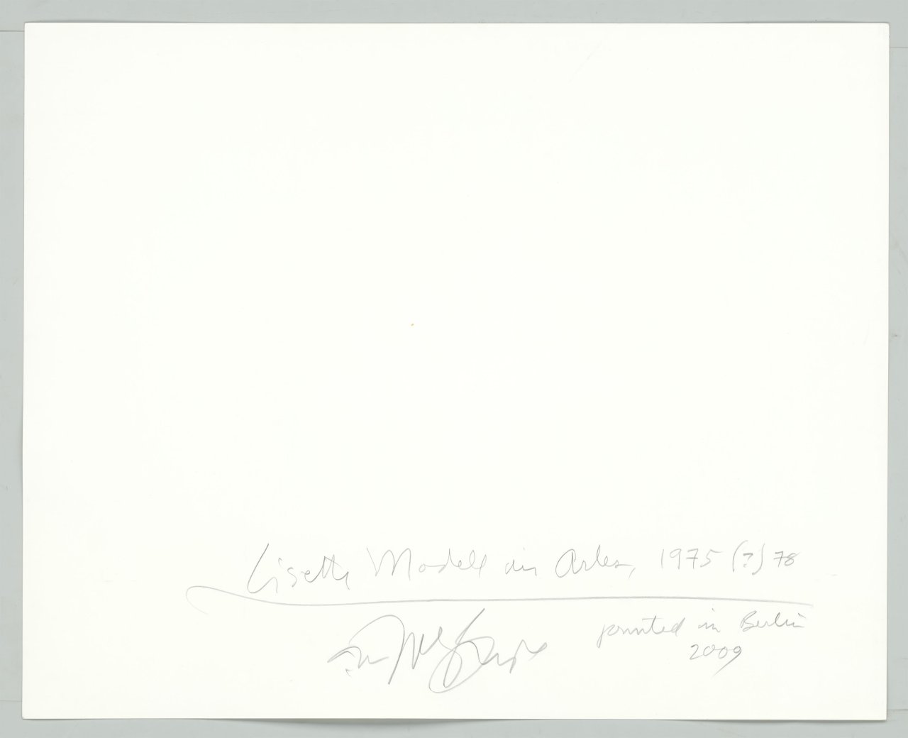 This picture shows the following artwork: Will McBride. ”Lisette Model in Arles”. 1978.