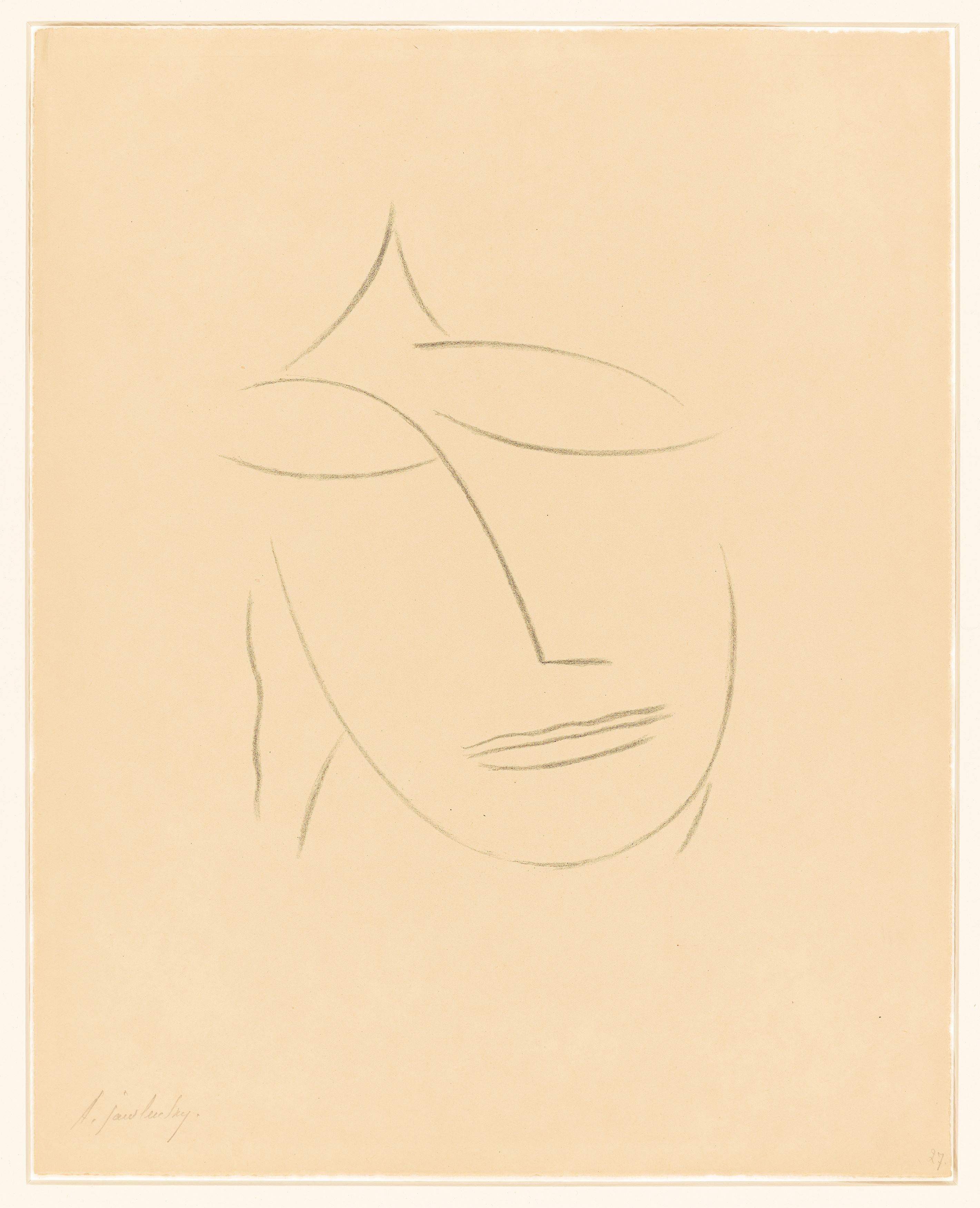 Auf diesem Bild ist das folgende Kunstwerk zu sehen: Alexej von Jawlensky. „Kopf VI“. 1922.