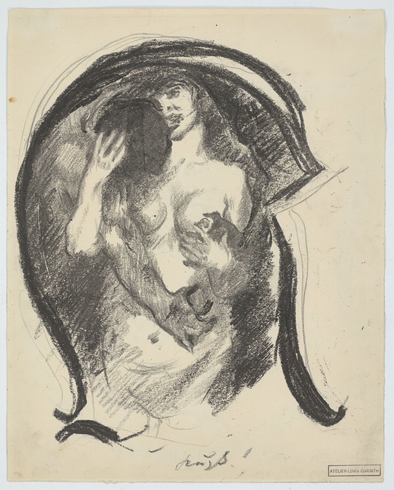 This picture shows the following artwork: Lovis Corinth. ”Kuss”. 1917.