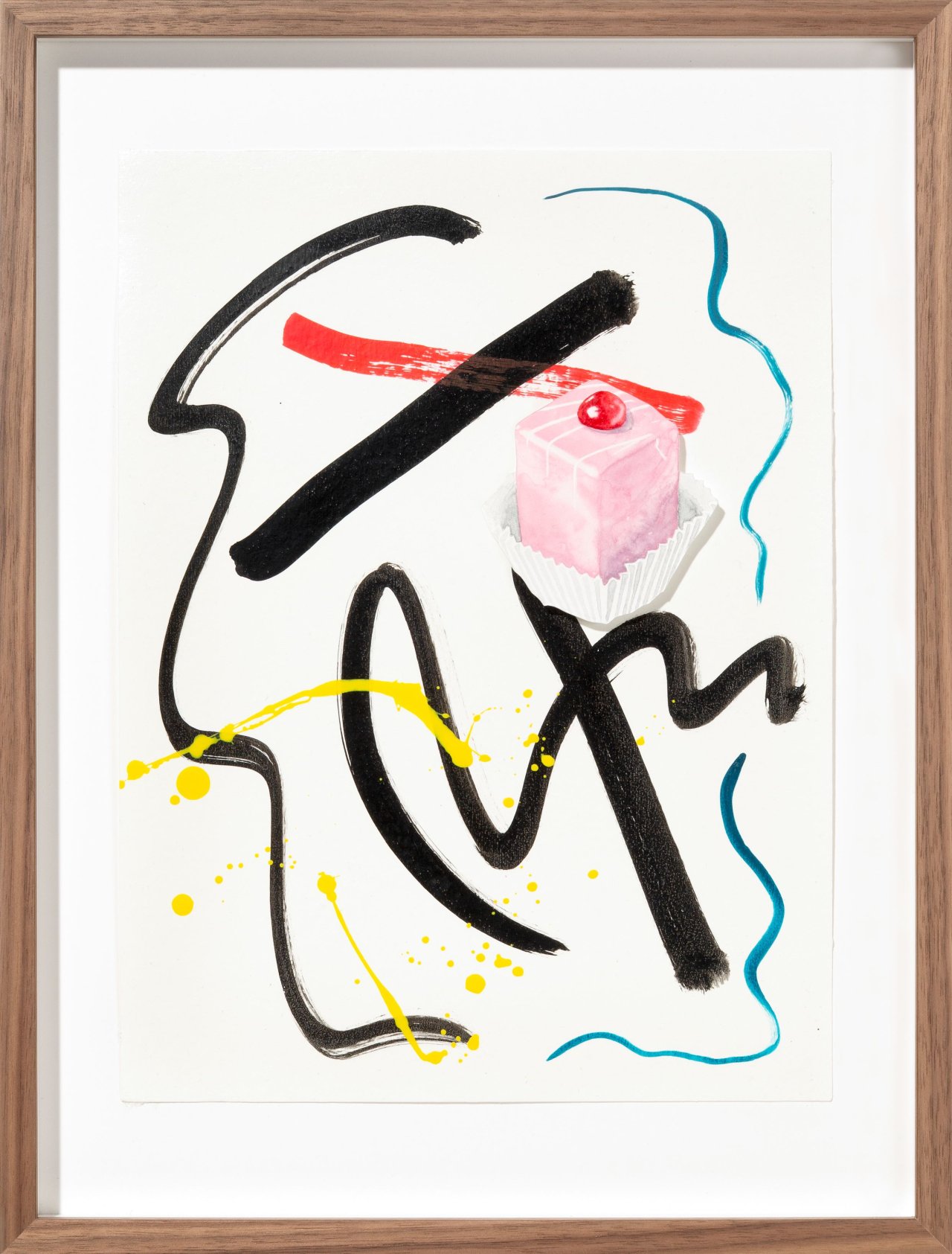 Auf diesem Bild ist das folgende Kunstwerk zu sehen:  Albrecht/Wilke. „Kleiner Punschkrapfen“. 2025.