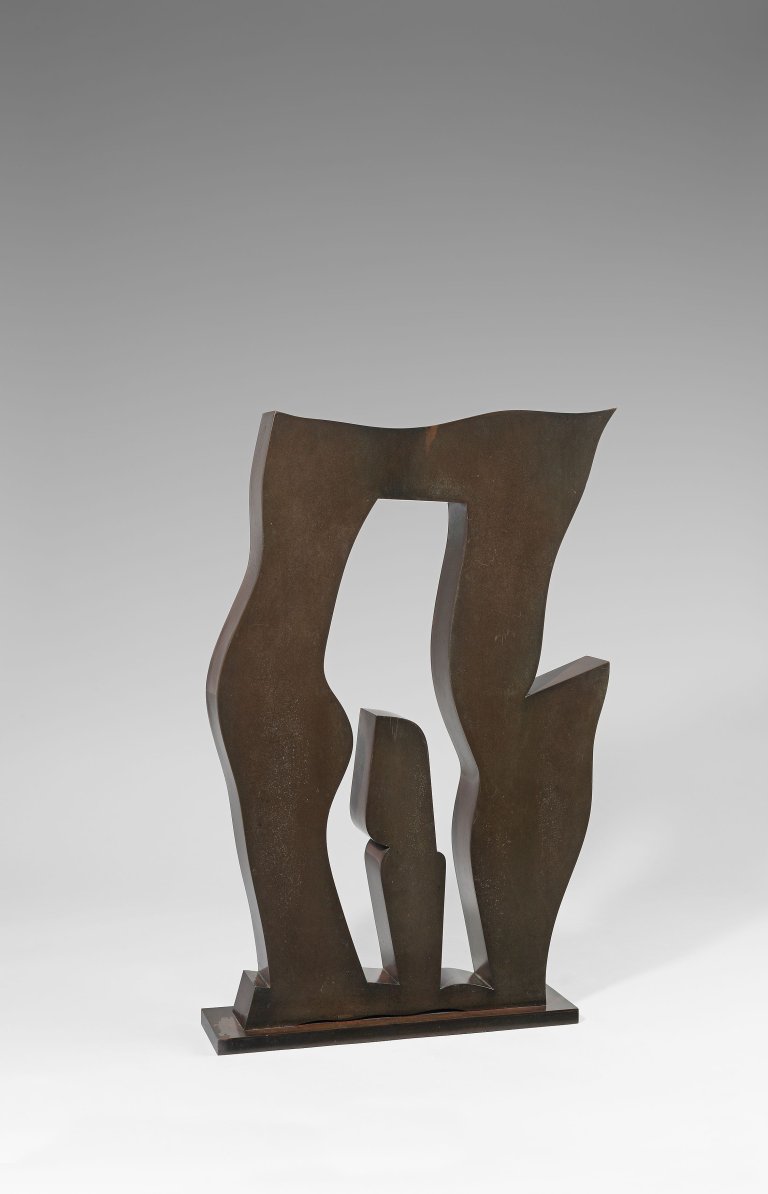 Auf diesem Bild ist das folgende Kunstwerk zu sehen: Hans Arp. „Das Ding auf der Schwelle“ („Objet sur le seuil/Object on the threshold“). 1959–1962.