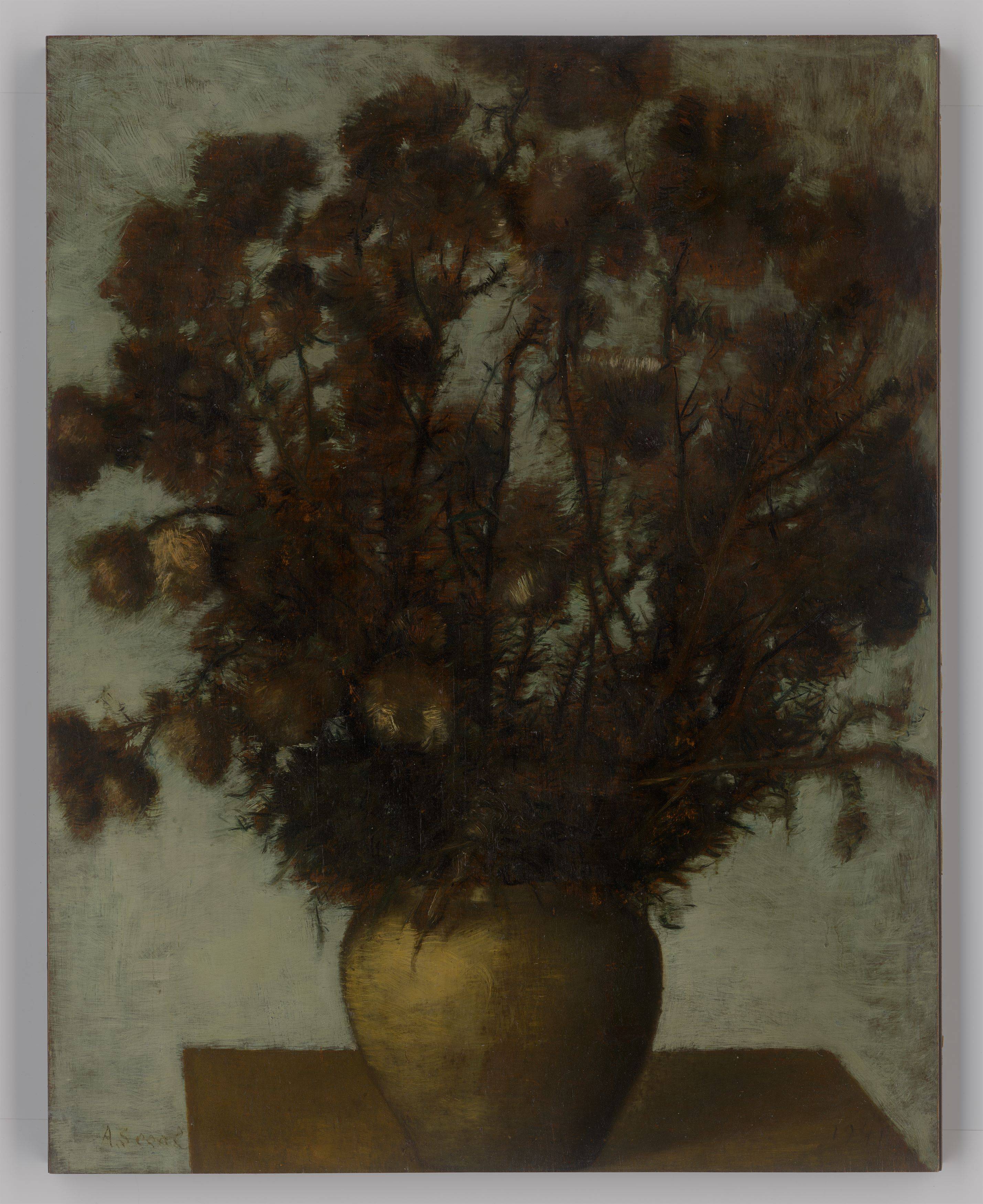 This picture shows the following artwork: Arthur Segal. Flower still life. 1941.