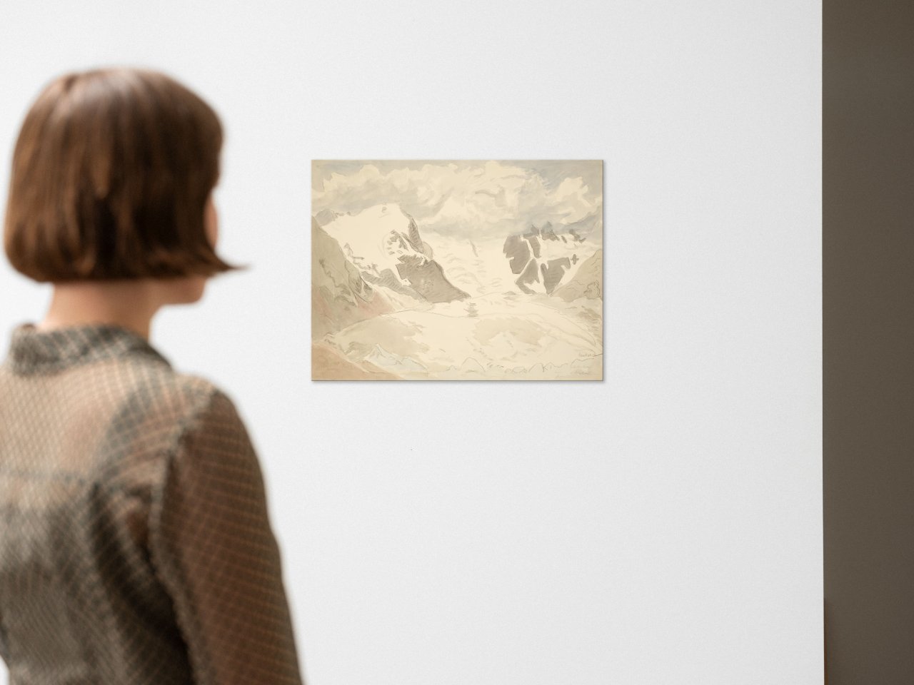 This picture shows the following artwork: Erich Heckel. ”Gletscher i. Nebel”. 1956.