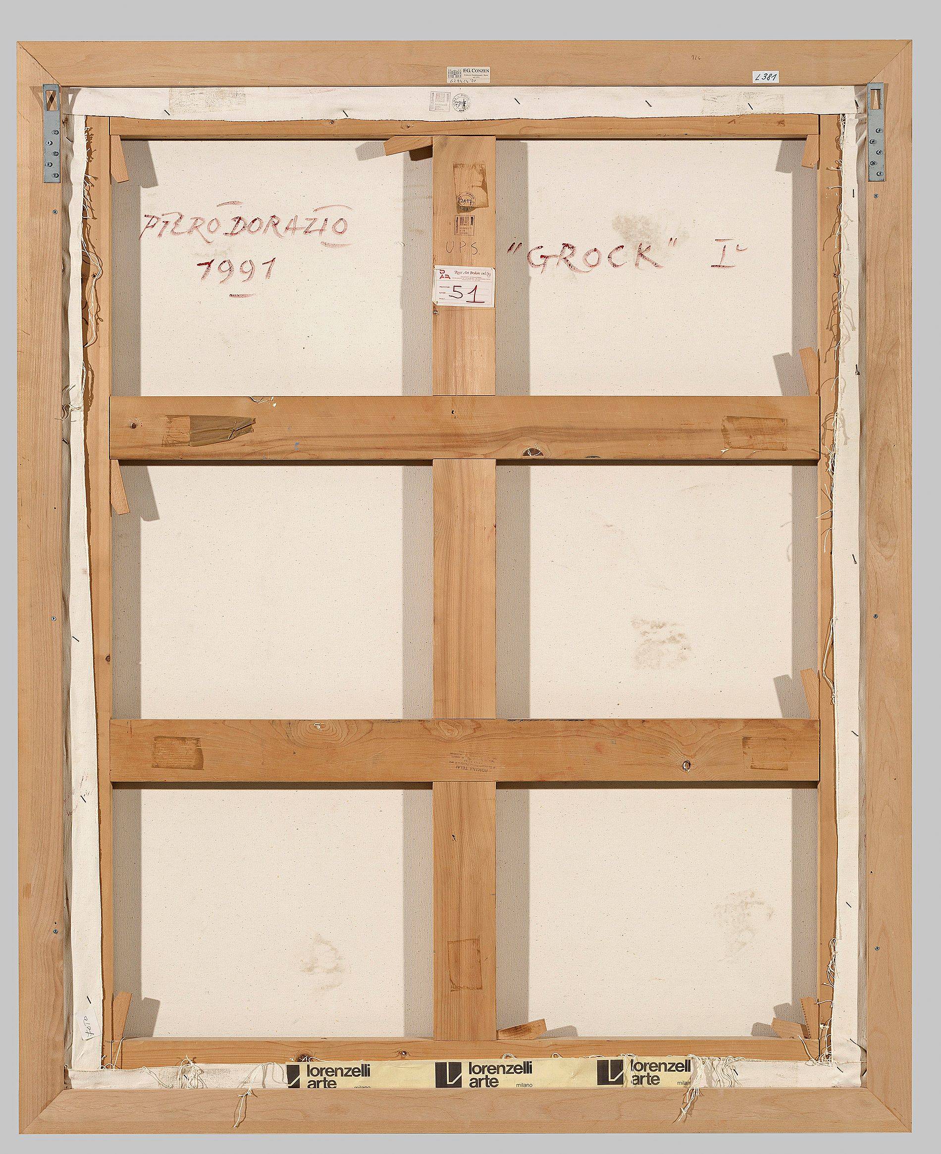 This picture shows the following artwork: Piero Dorazio. ”GROCK” I. 1991.