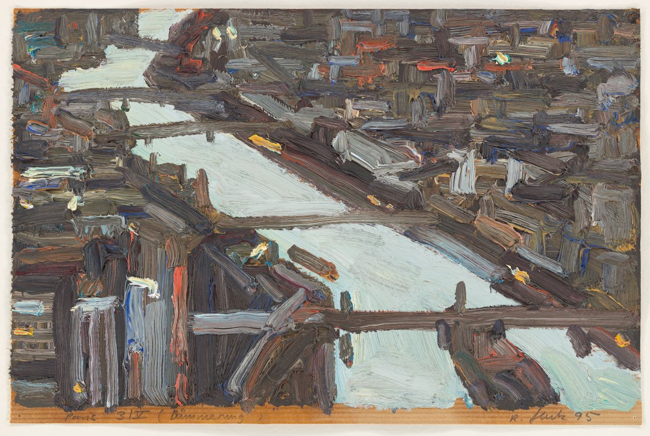 This picture shows the following artwork: Ralph Fleck. ”Paris 3/V (Dämmerung)”. 1995.