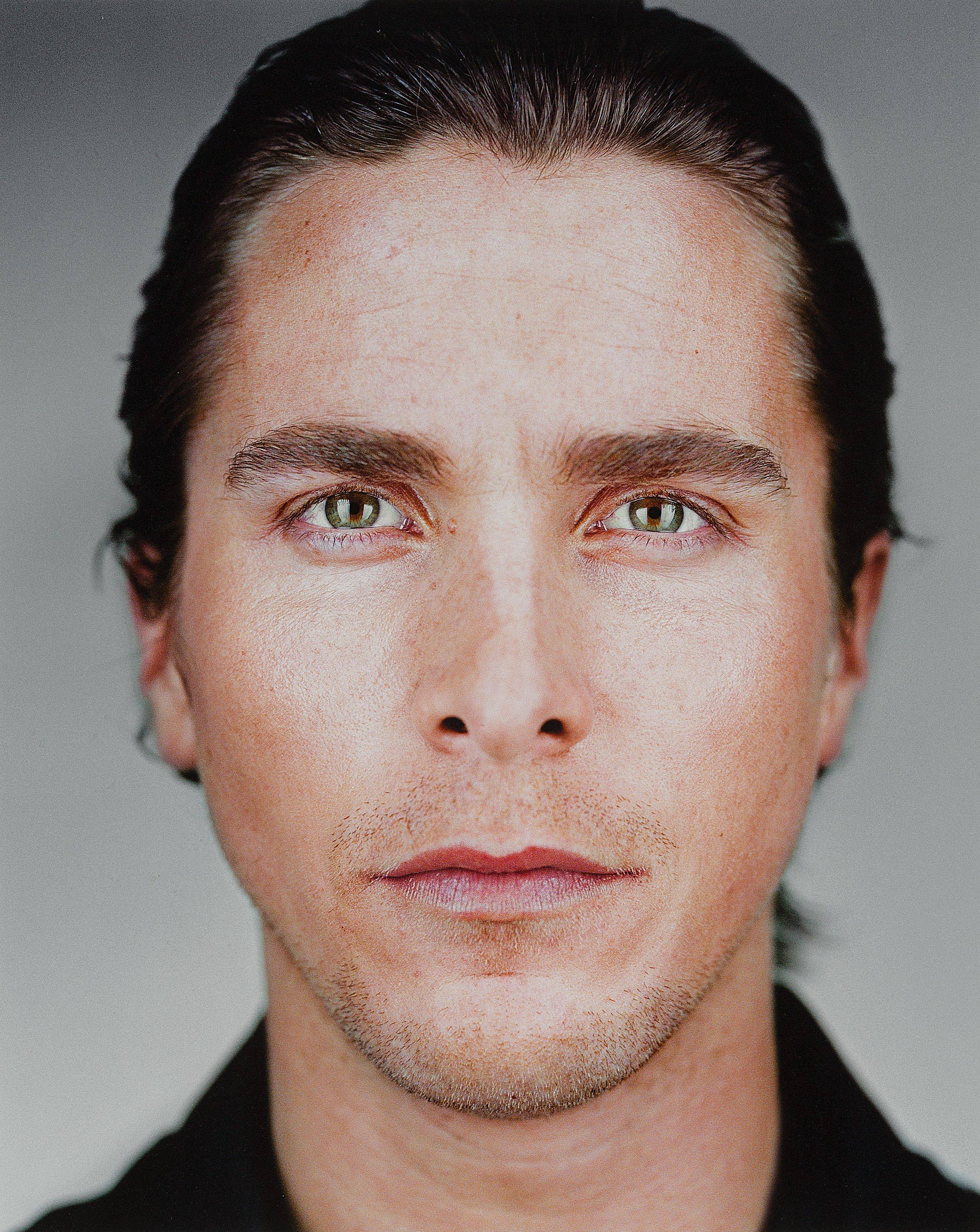 This picture shows the following artwork: Martin Schoeller. Christian Bale. 2000.