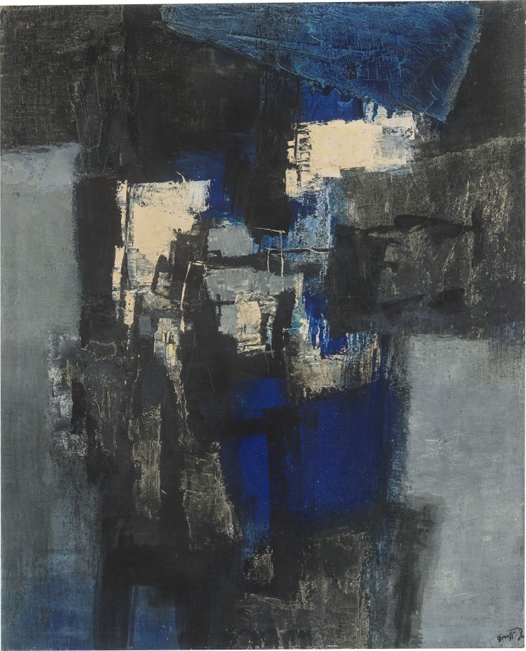 Auf diesem Bild ist das folgende Kunstwerk zu sehen: „Aufsteigend 59“. 1959.