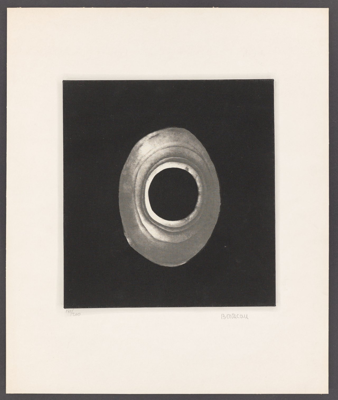 This picture shows the following artwork: Lee Bontecou. From: ”Ten from Leo Castelli”. 1967.