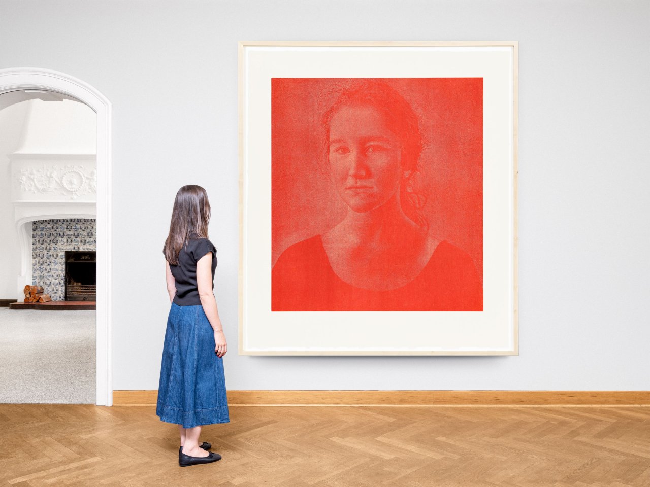 Auf diesem Bild ist das folgende Kunstwerk zu sehen: Franz Gertsch. „Silvia“. 2001/02.
