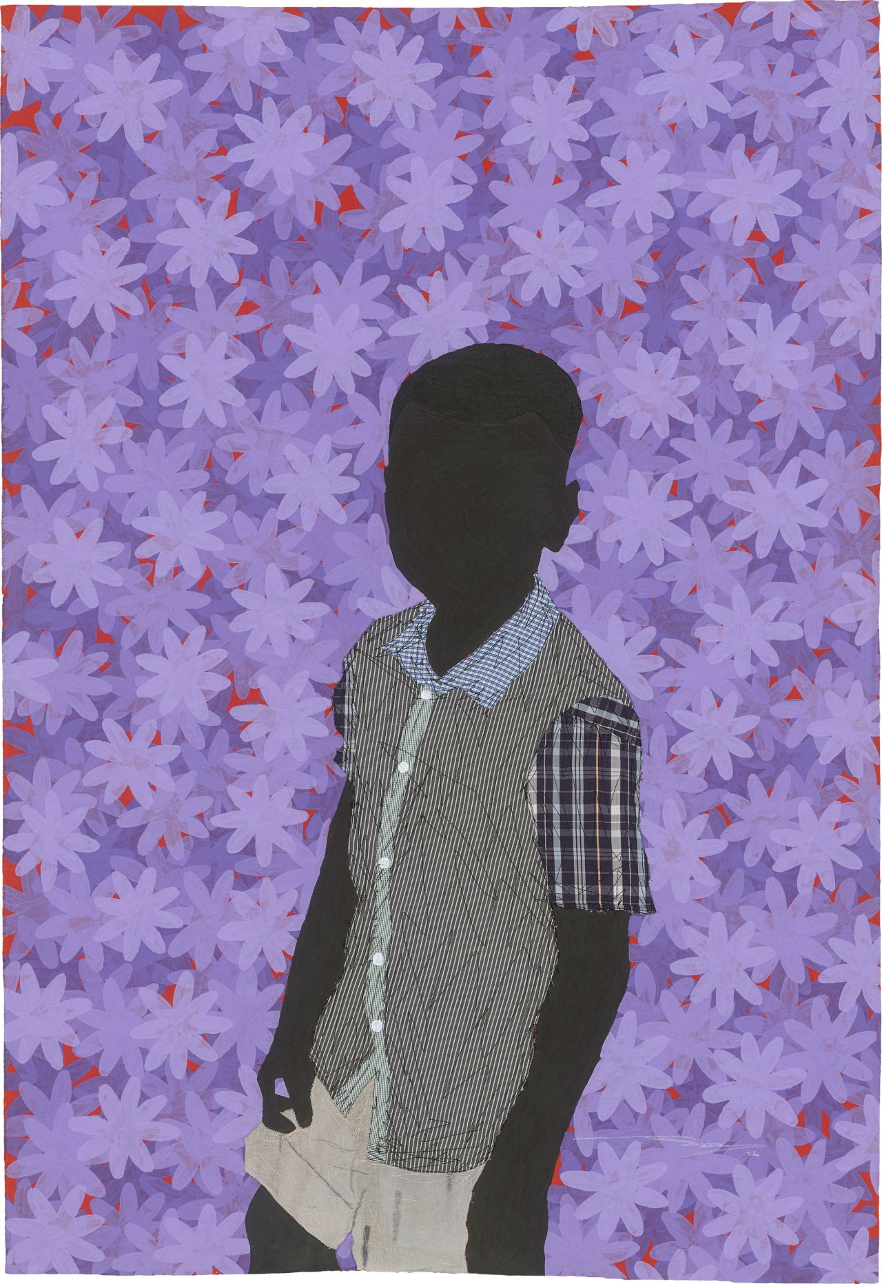 Auf diesem Bild ist das folgende Kunstwerk zu sehen: Raphael Adjetey Adjei Mayne. „WALKING IN THE ROOM AS MYSELF“. 2022.