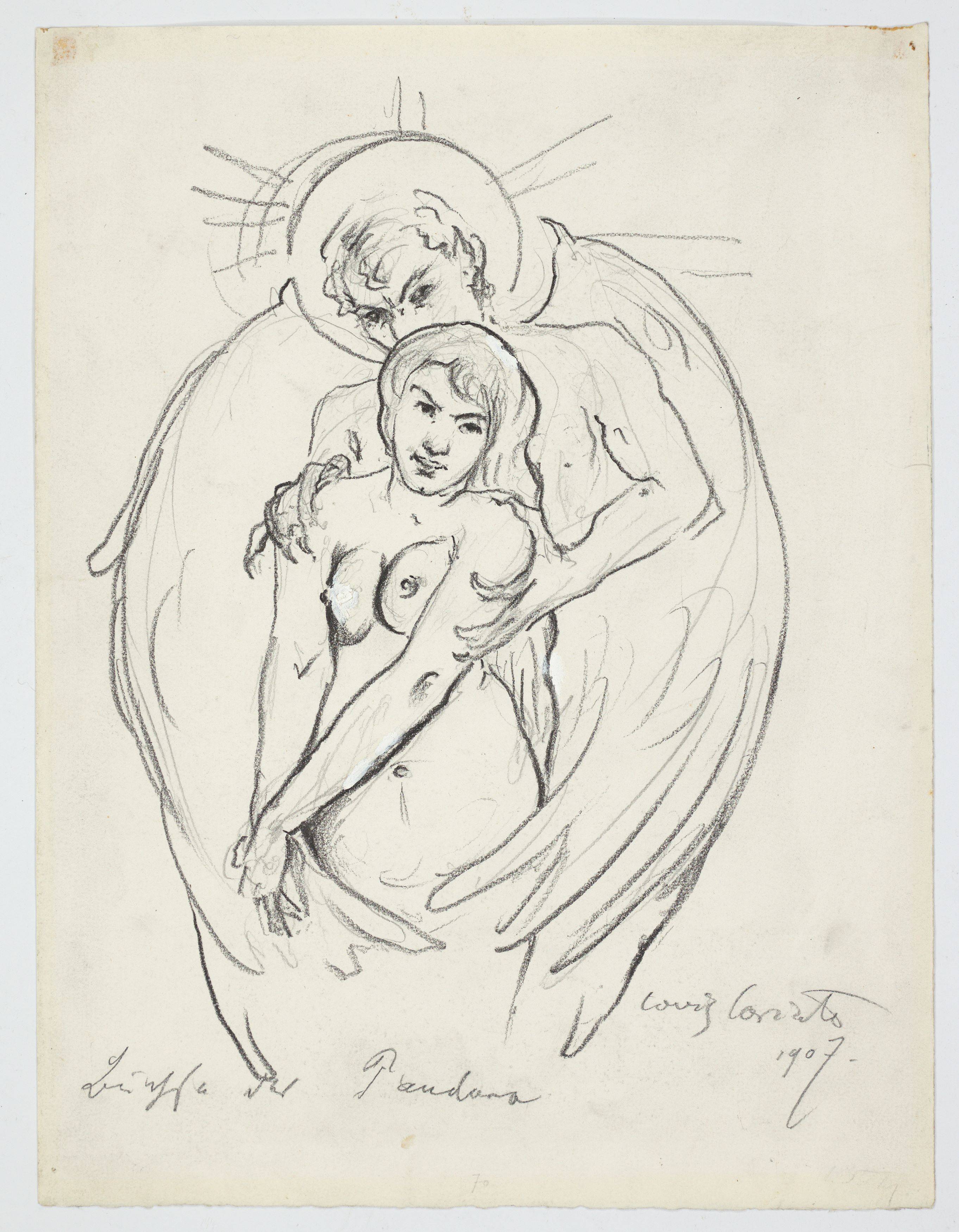 This picture shows the following artwork: Lovis Corinth. ”Büchse der Pandora”. 1907.