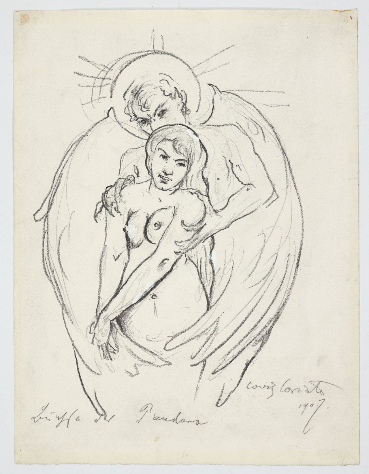 This picture shows the following artwork: Lovis Corinth. ”Büchse der Pandora”. 1907.