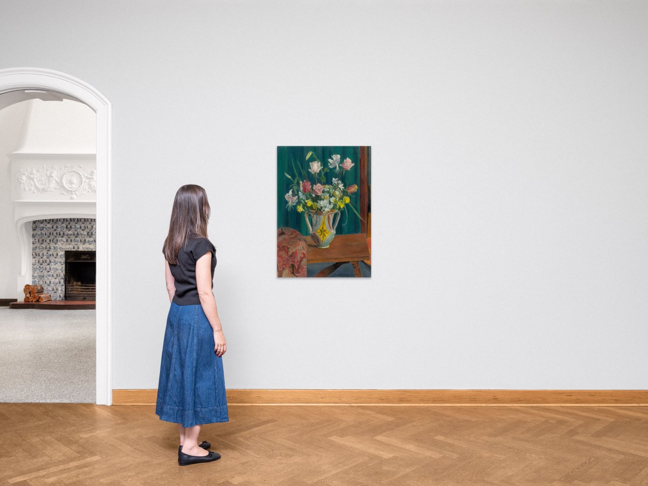 Auf diesem Bild ist das folgende Kunstwerk zu sehen: Hans Purrmann. „Blumenstilleben“. 1941.